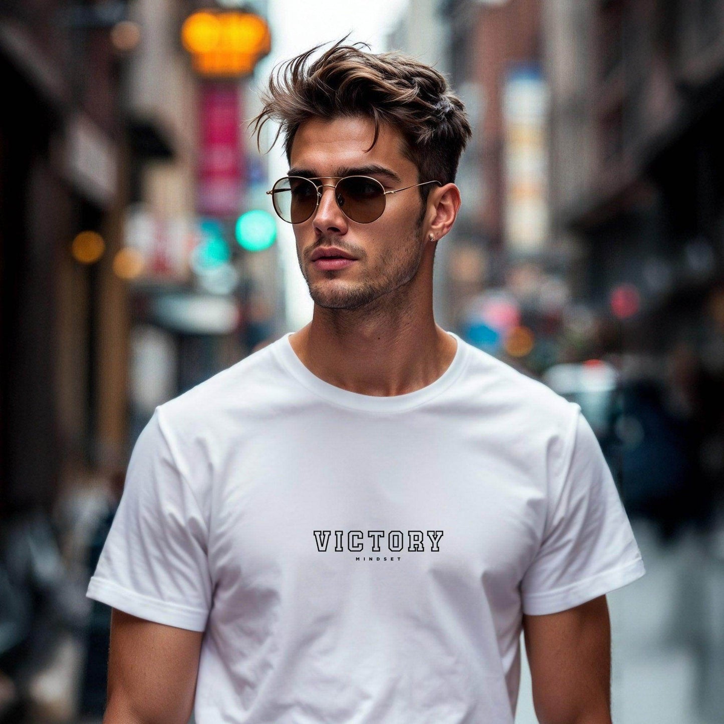 Victory Mindset – Premium Unisex T-shirt | Affirmation | Growth Apparel | Success Journey | Wear Grit Clothing
