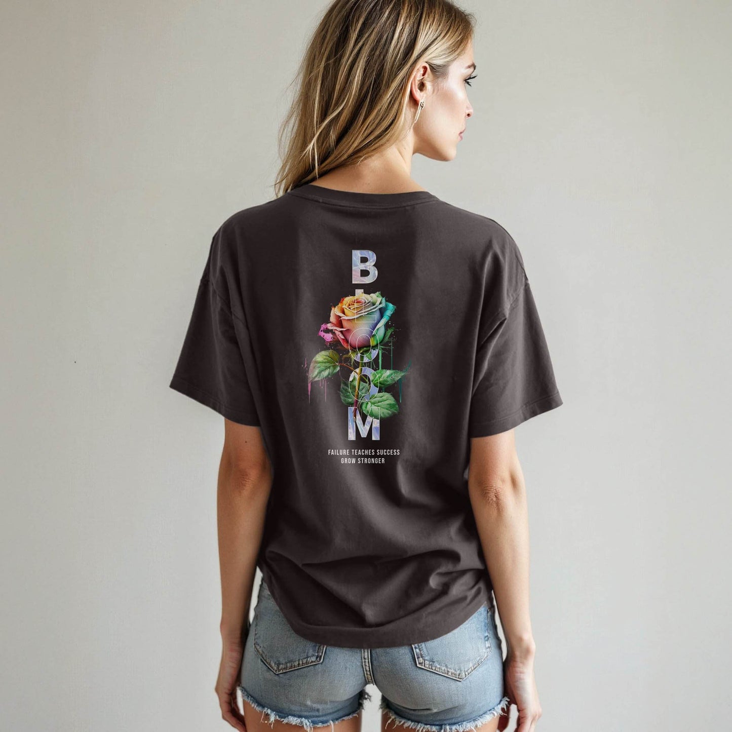 Bloom - Grow Stronger: Inspiring Comfort Tee - Wear Grit