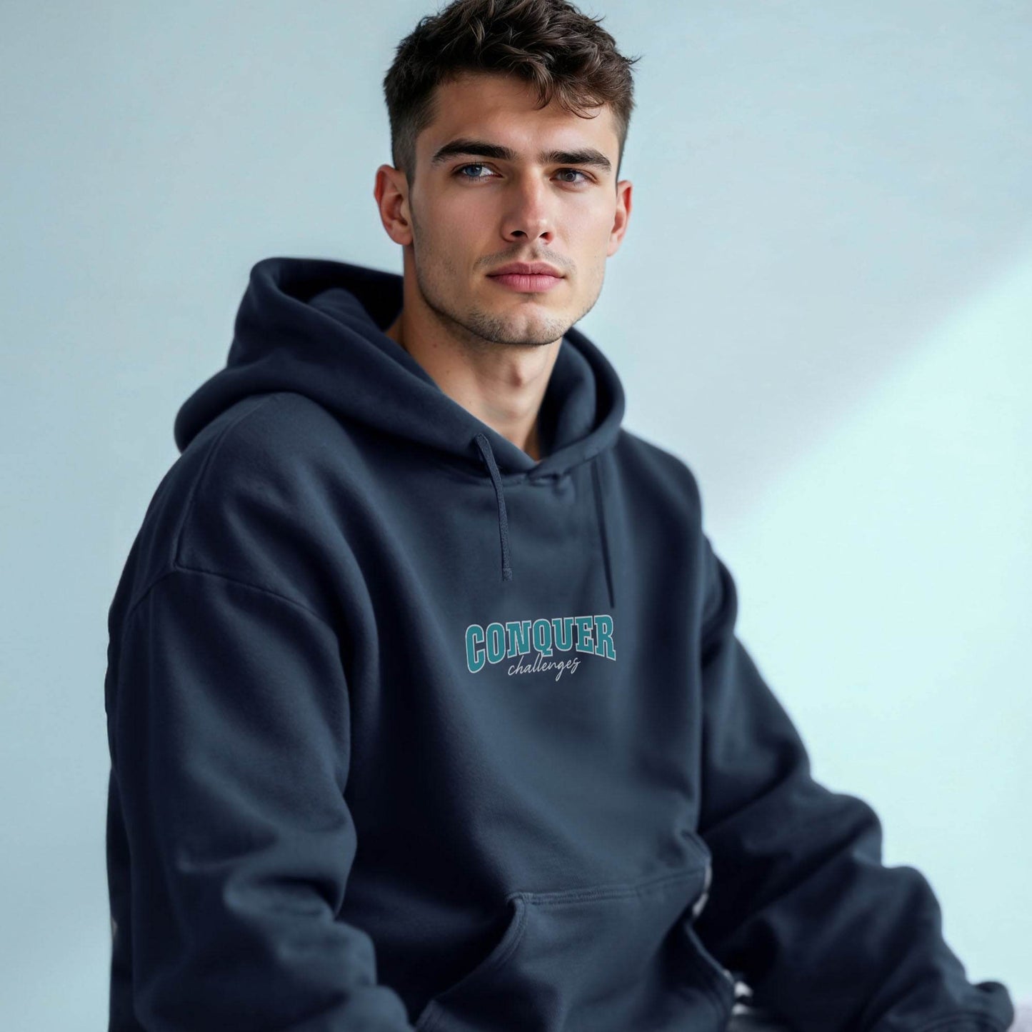 Conquer Challenges - Soft Comfort Hoodie - Wear Grit