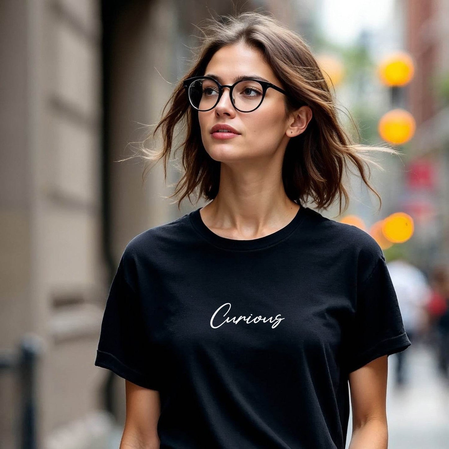 Curious – Unisex Soft Thick T-Shirt - Affirmation Clothing, affirmation apparel, gritwear | Wear Grit Brand
