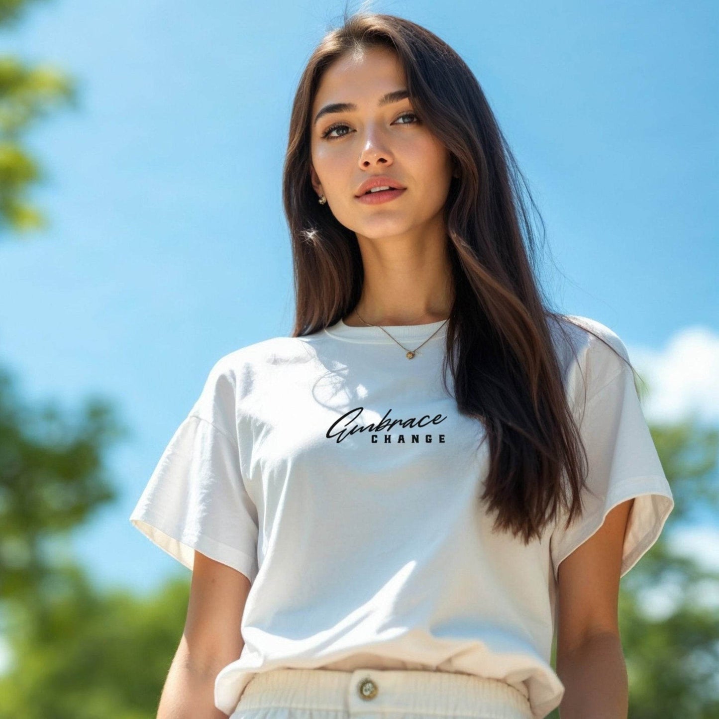 Embrace Change – Unisex Premium T-Shirt | Motivational Clothing | Affirmation Apparel | Wear Grit Brand