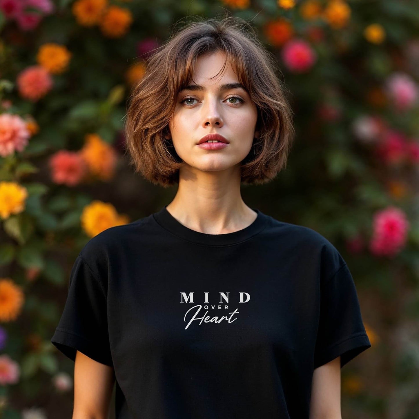 Mind Over Heart Shirt – Grit Mindset Unisex Apparel, affirmation clothing, true grit, motivation | Wear Grit Brand