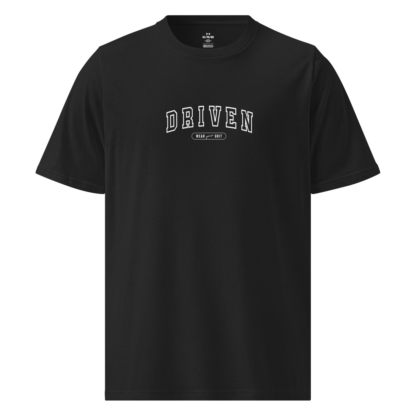 Front Image of Under Armour Driven T-Shirt Motivational– quick-dry workout apparel performance shirt for gym, running, and fitness training