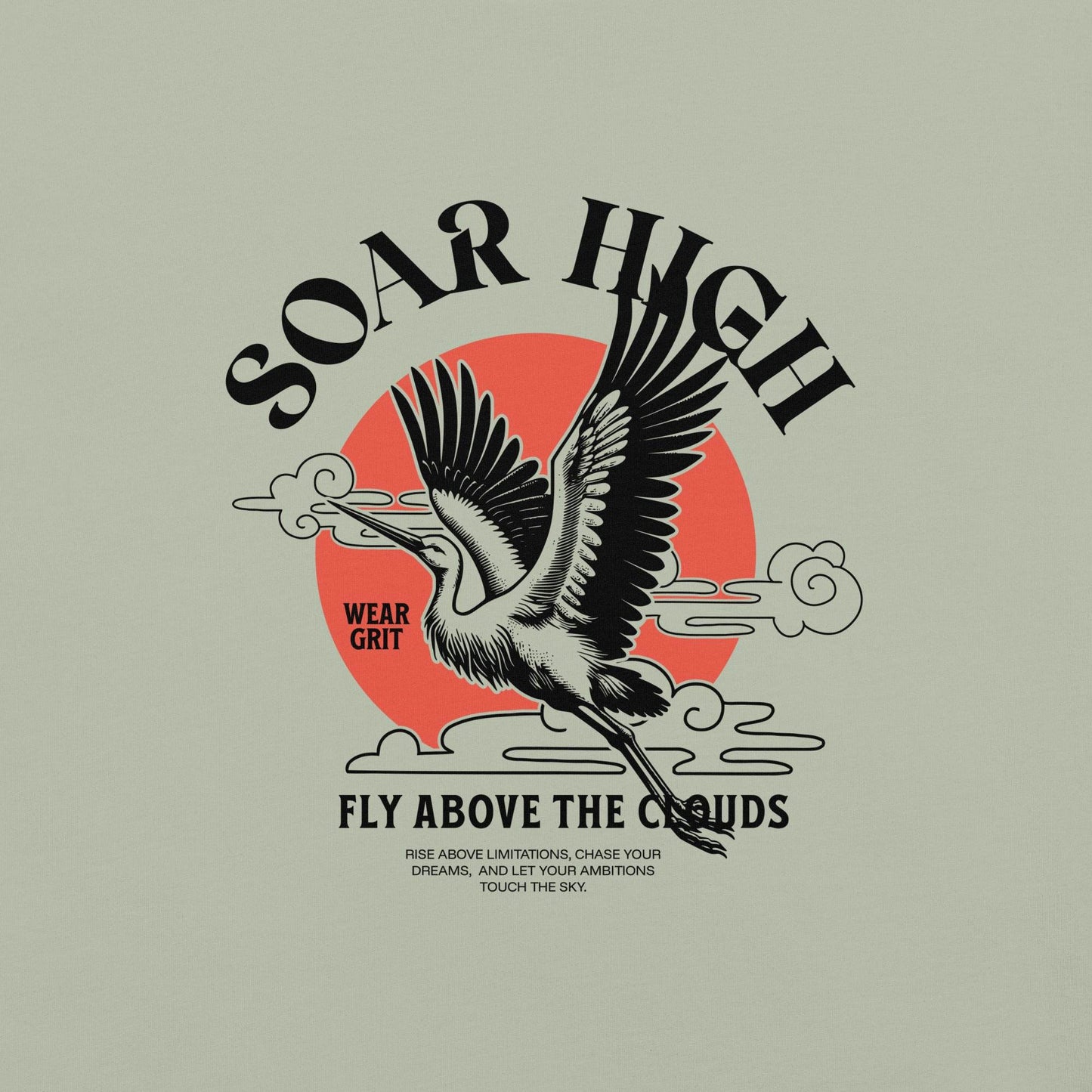 Soar High Above the Clouds - Soft Thick Graphic Tee - Wear Grit