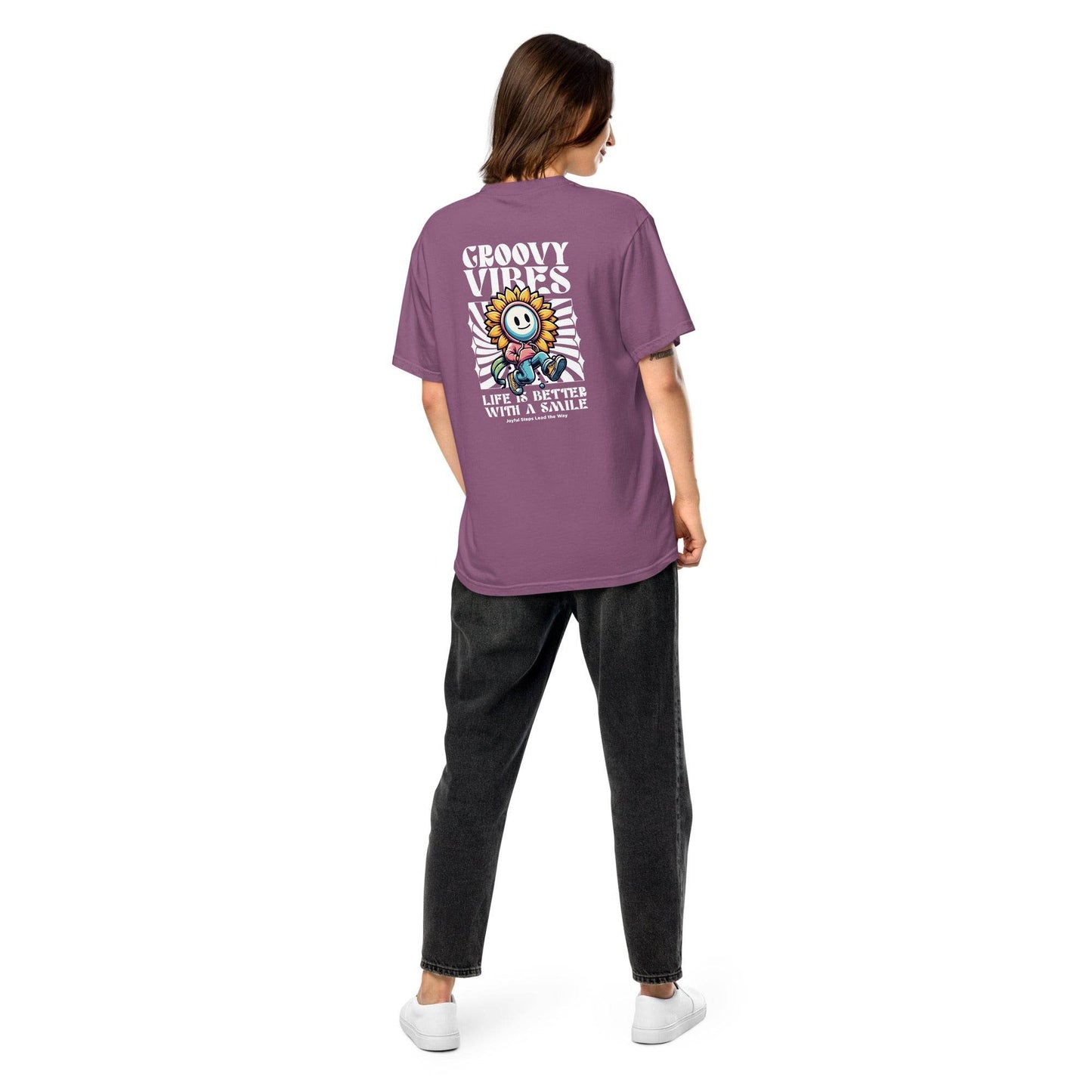 Groovy Vibes Graphic Tee – Life is Better with a Smile - Wear Grit