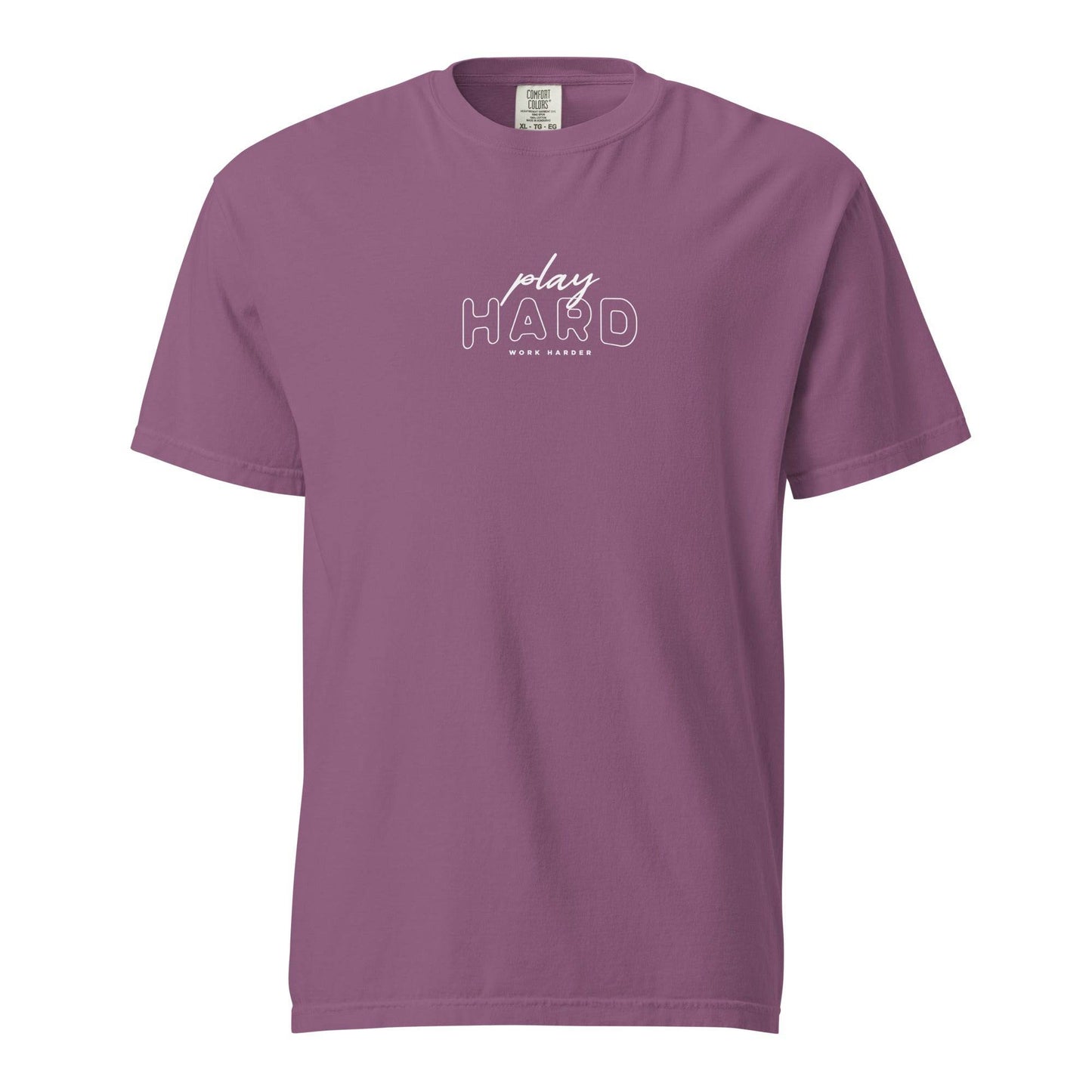 Trendy Grit Shirt – Play Hard, Work Harder Tee, bold affirmation shirt, true grit, grit mindset, motivational apparel | Wear Grit Clothing Brand