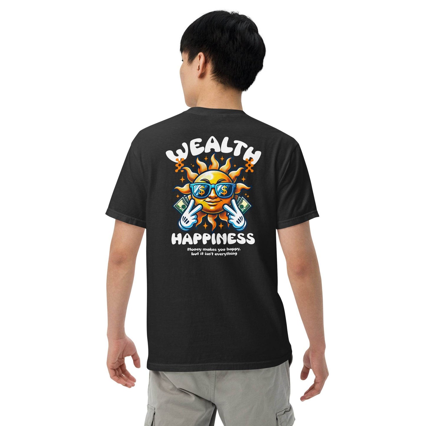 Wealth Happiness: Money isn't everything - Soft Thick Unisex T-shirt - Wear Grit