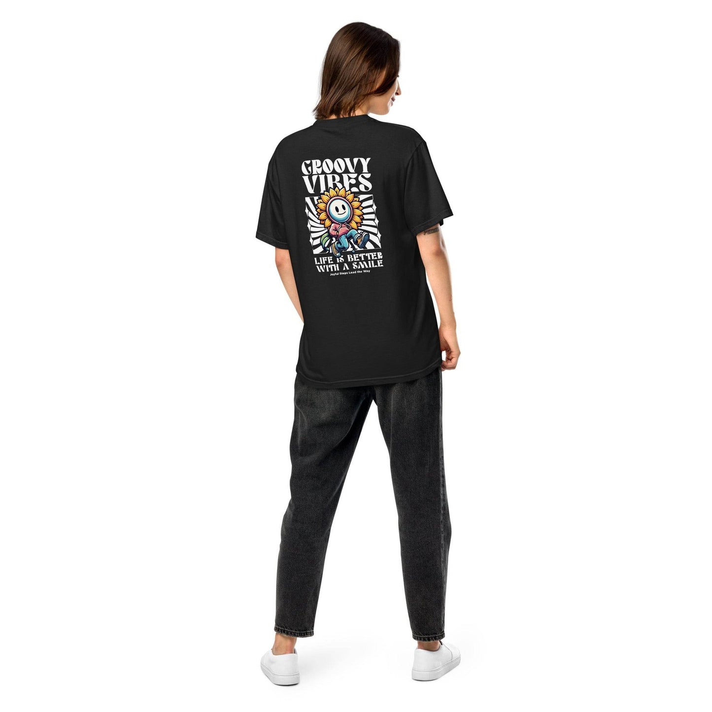 Groovy Vibes Graphic Tee – Life is Better with a Smile - Wear Grit