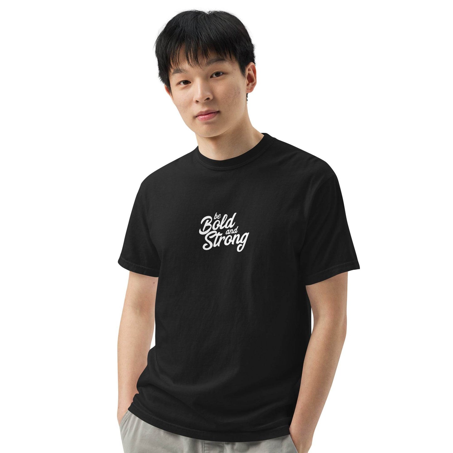 Be Bold and Strong – Unisex Soft Thick T-ShirtBe Bold and Strong – Unisex Soft Thick T-Shirt, affirmation tshirt, motivational apparel, true grit, gritwear | Wear Grit Clothing