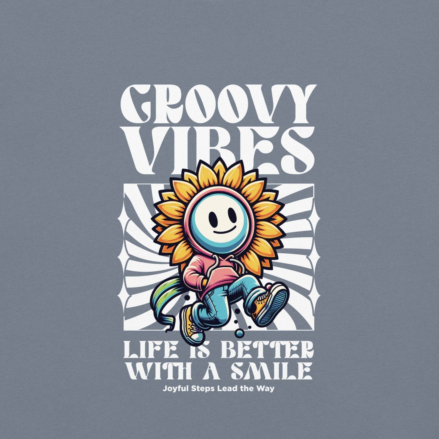 Groovy Vibes Graphic Tee – Life is Better with a Smile - Wear Grit