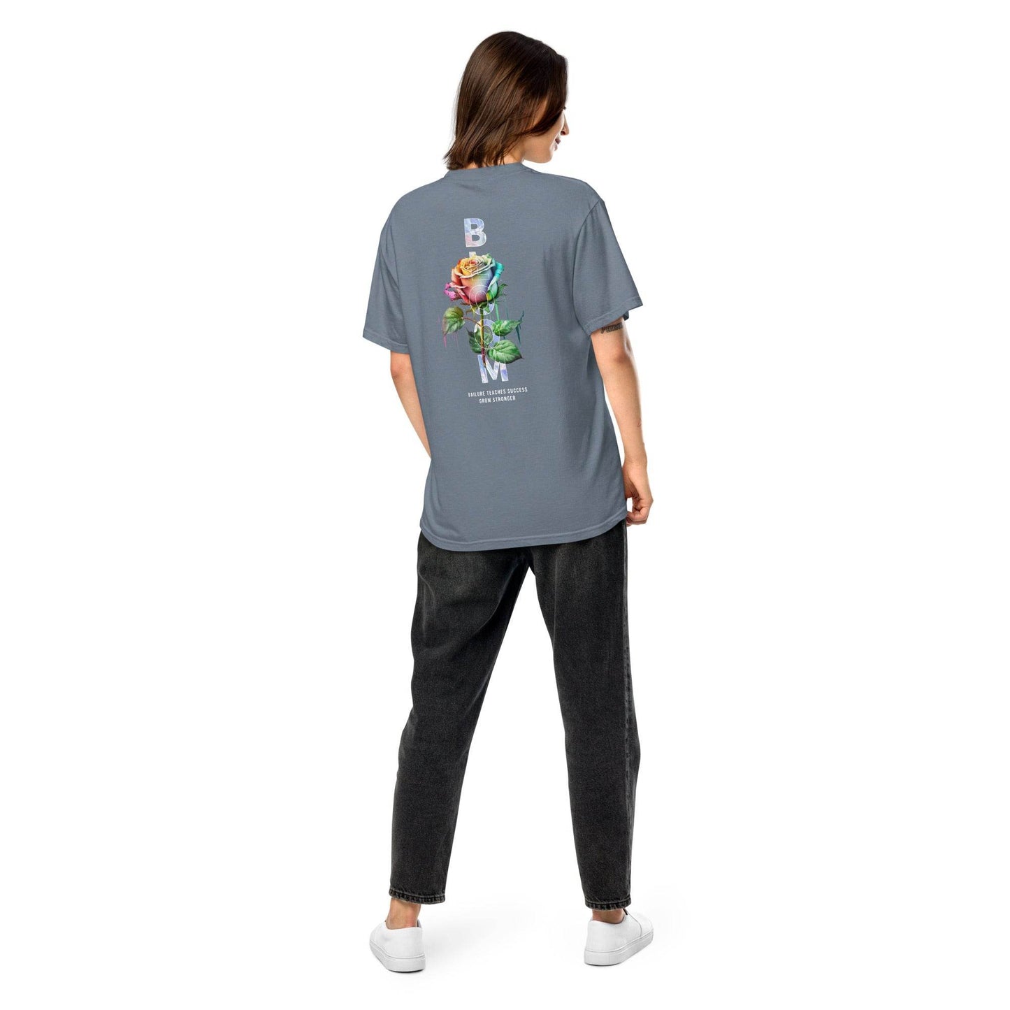 Bloom - Grow Stronger: Inspiring Comfort Tee - Wear Grit
