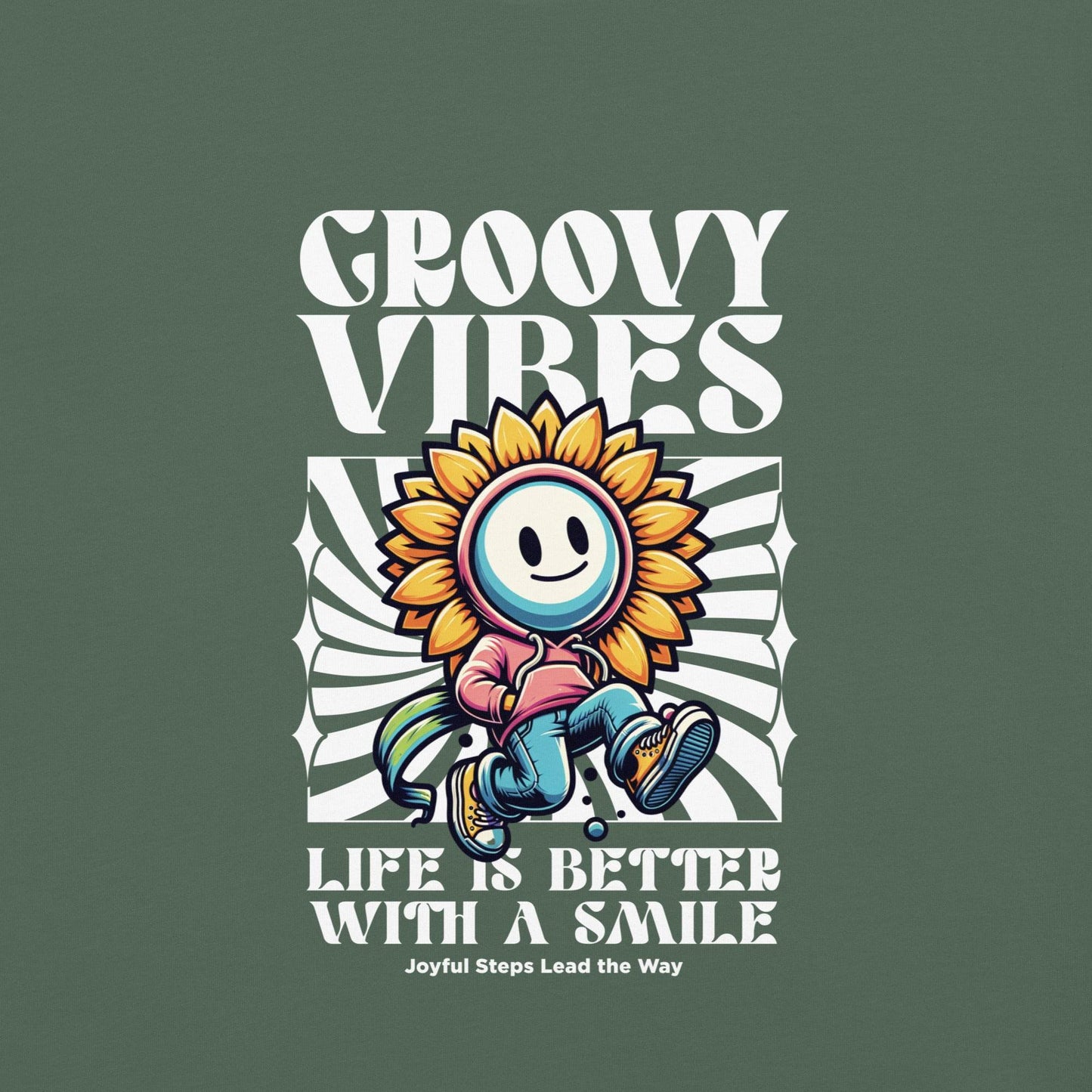 Groovy Vibes Graphic Tee – Life is Better with a Smile - Wear Grit