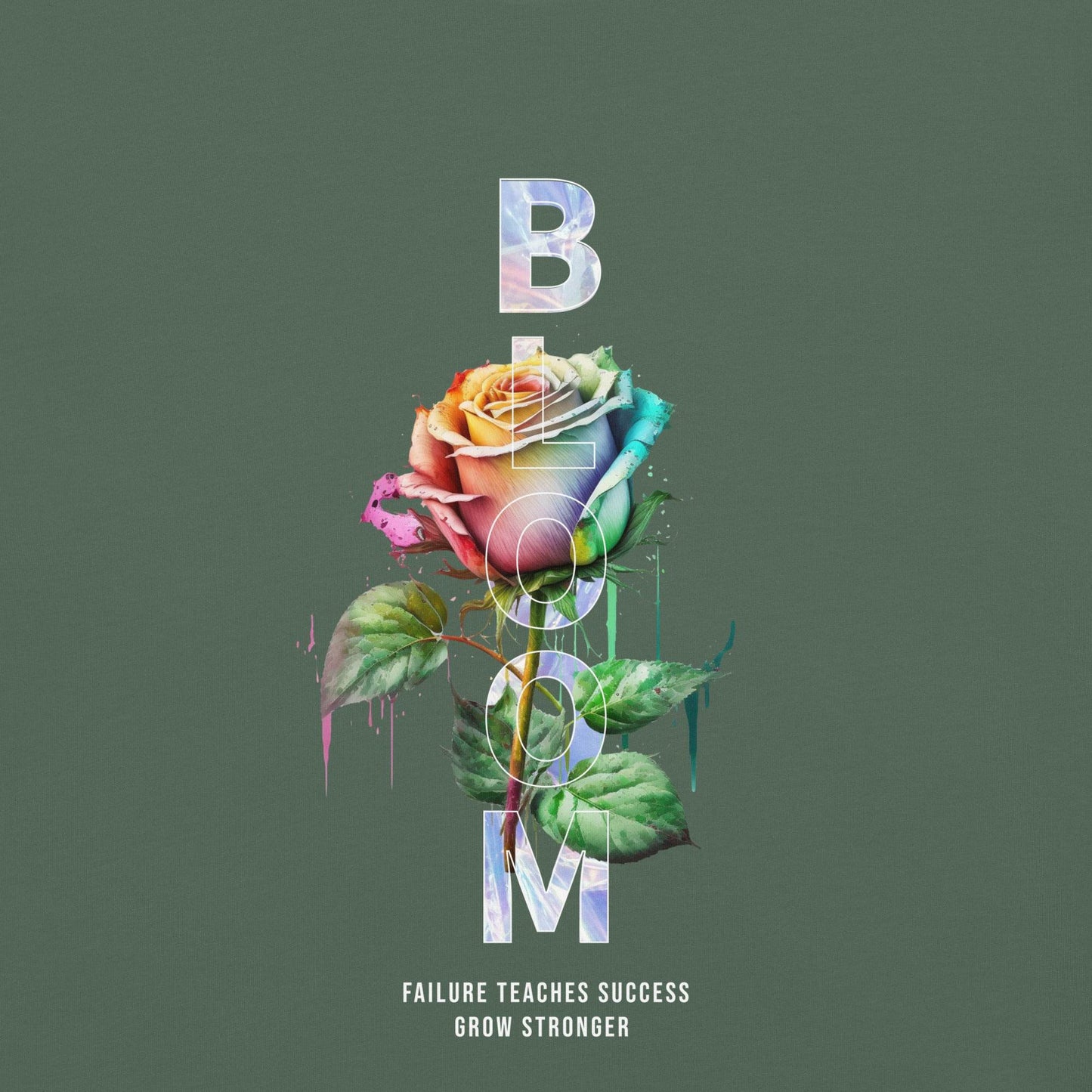 Bloom - Grow Stronger: Inspiring Comfort Tee - Wear Grit
