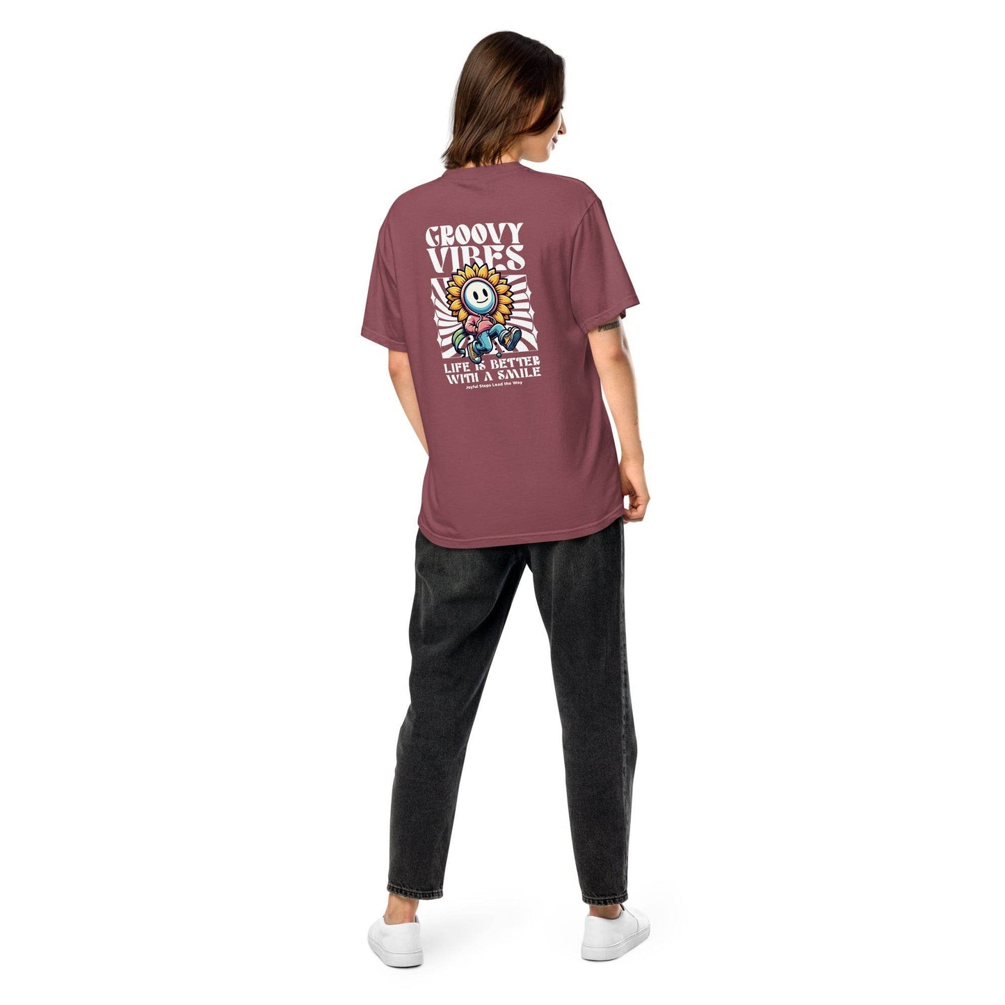 Groovy Vibes Graphic Tee – Life is Better with a Smile - Wear Grit