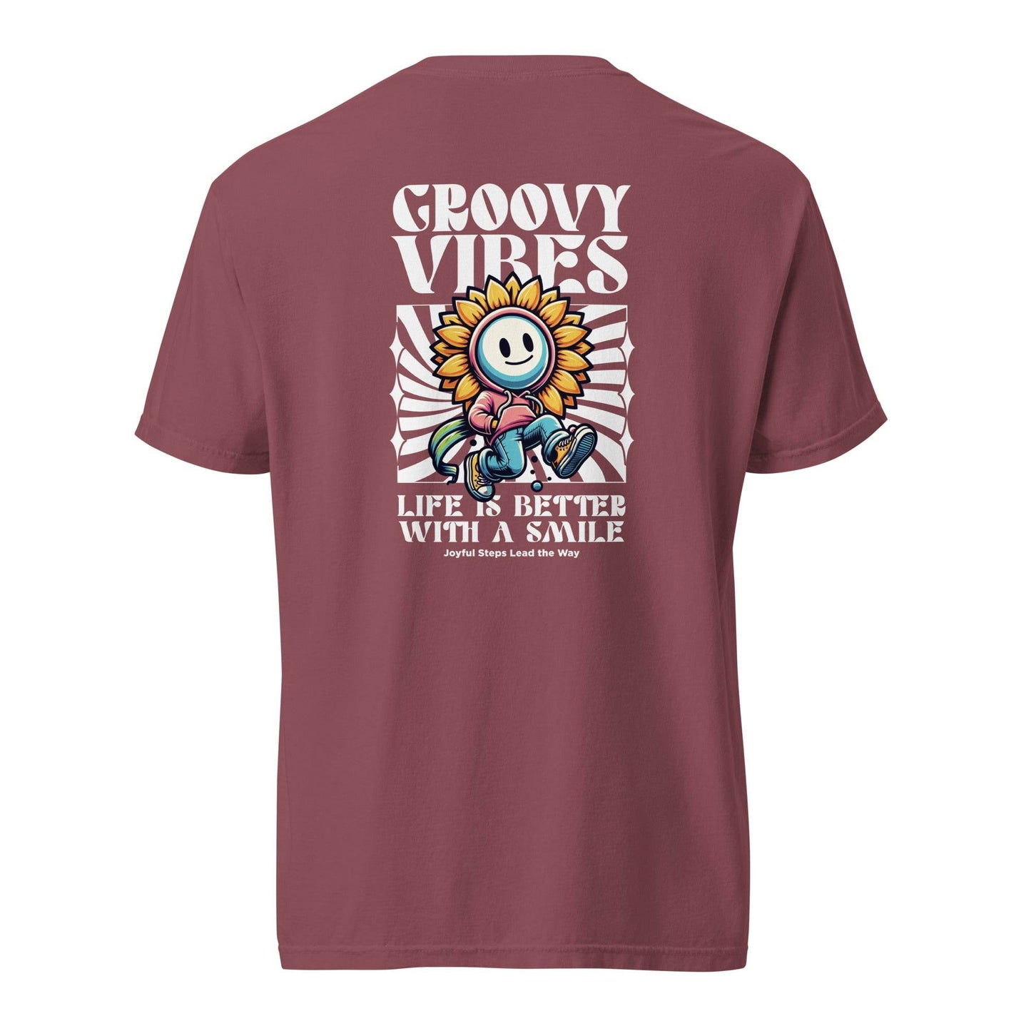 Groovy Vibes Graphic Tee – Life is Better with a Smile - Wear Grit