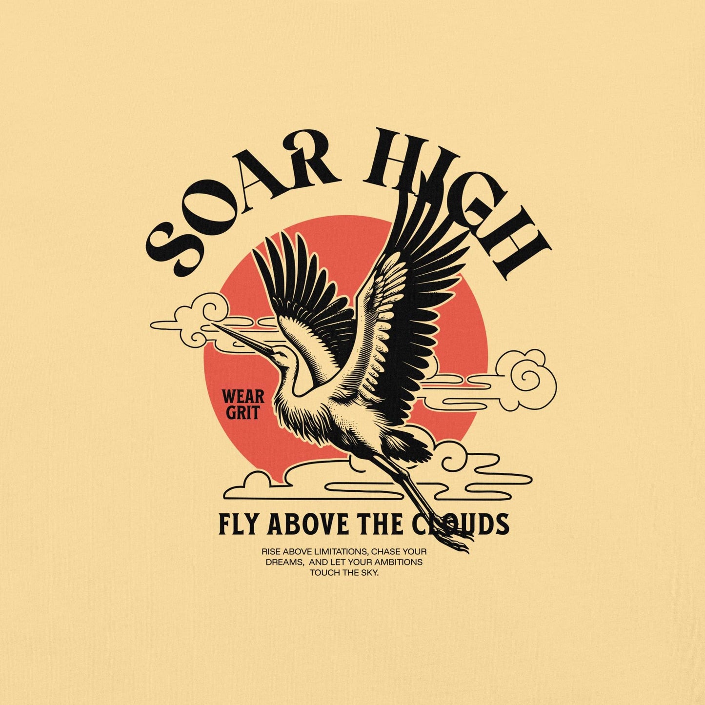 Soar High Above the Clouds - Soft Thick Graphic Tee - Wear Grit