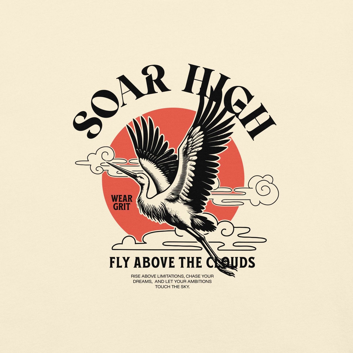 Soar High Above the Clouds - Soft Thick Graphic Tee - Wear Grit