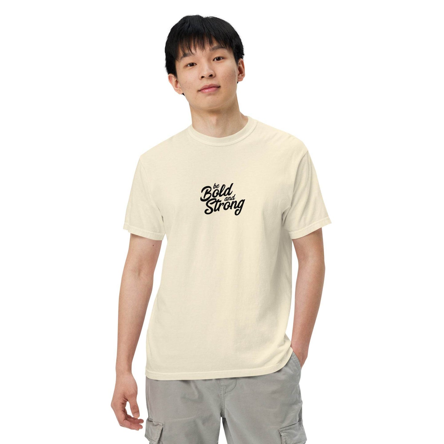 Be Bold and Strong – Unisex Soft Thick T-Shirt, affirmation tshirt, motivational apparel, true grit, gritwear | Wear Grit Clothing