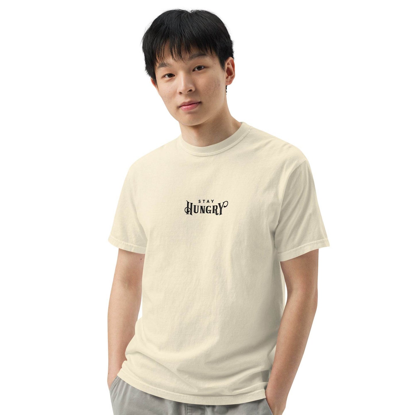 Stay Hungry - Unisex Soft Thick T-Shirt, Affirmation, Motivational apparel, true grit shirt, mindset, tshirt, wear grit clothing brand