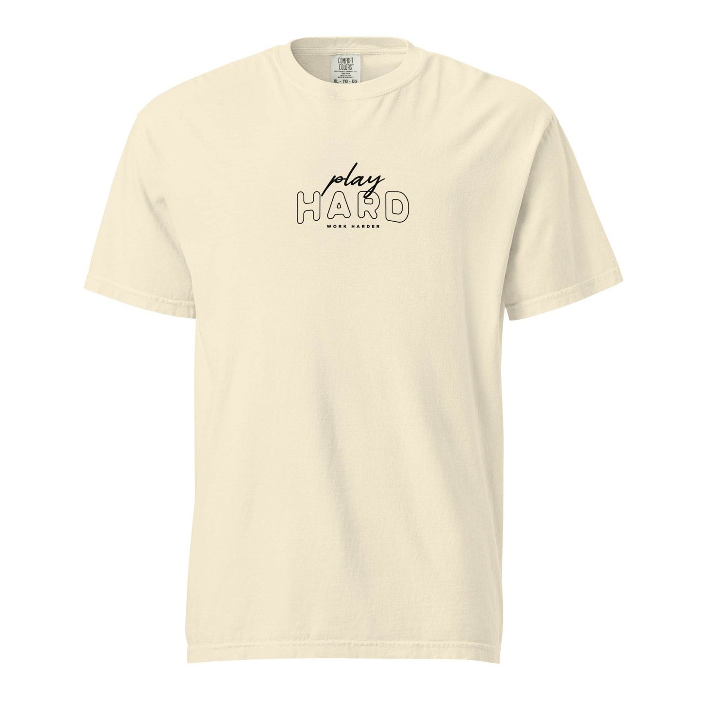 Trendy Grit Shirt – Play Hard, Work Harder Tee, bold affirmation shirt, true grit, grit mindset, motivational apparel | Wear Grit Clothing Brand