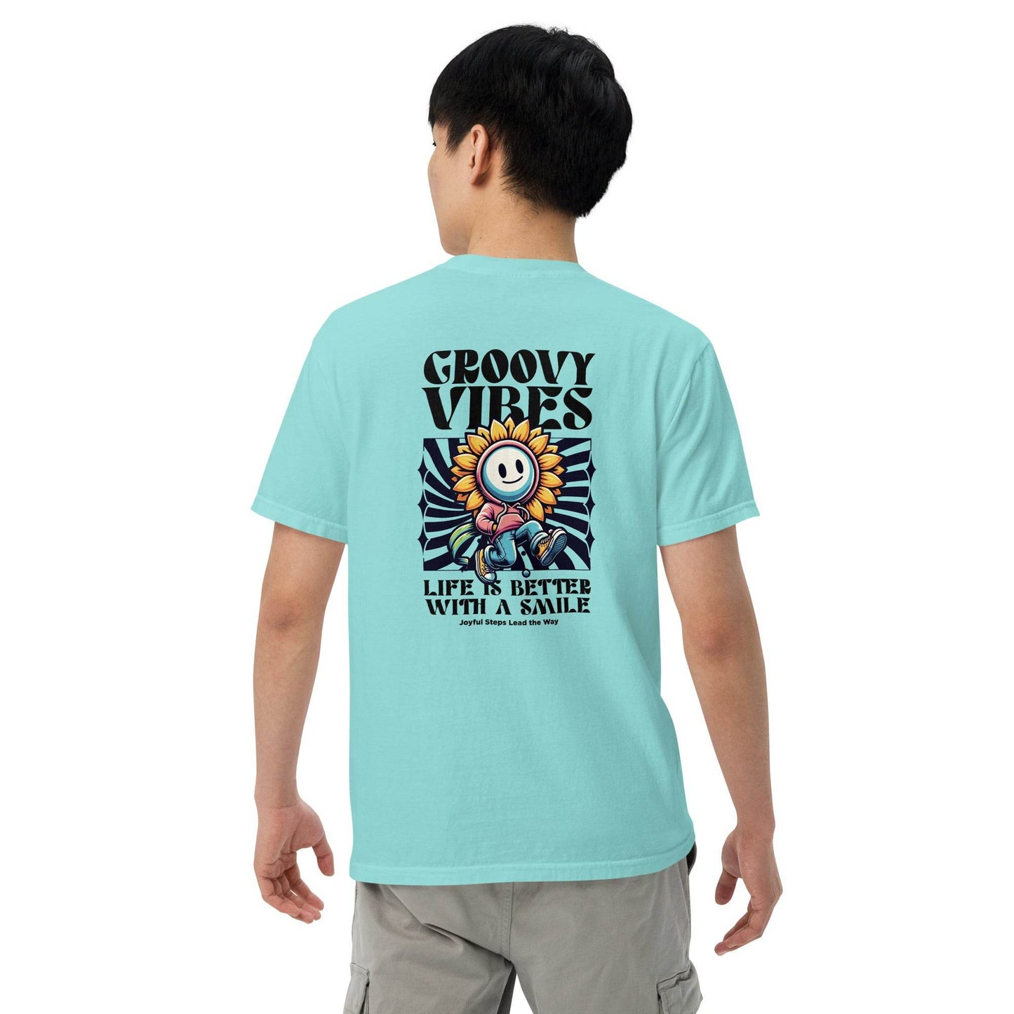 Groovy Vibes Graphic Tee – Life is Better with a Smile - Wear Grit