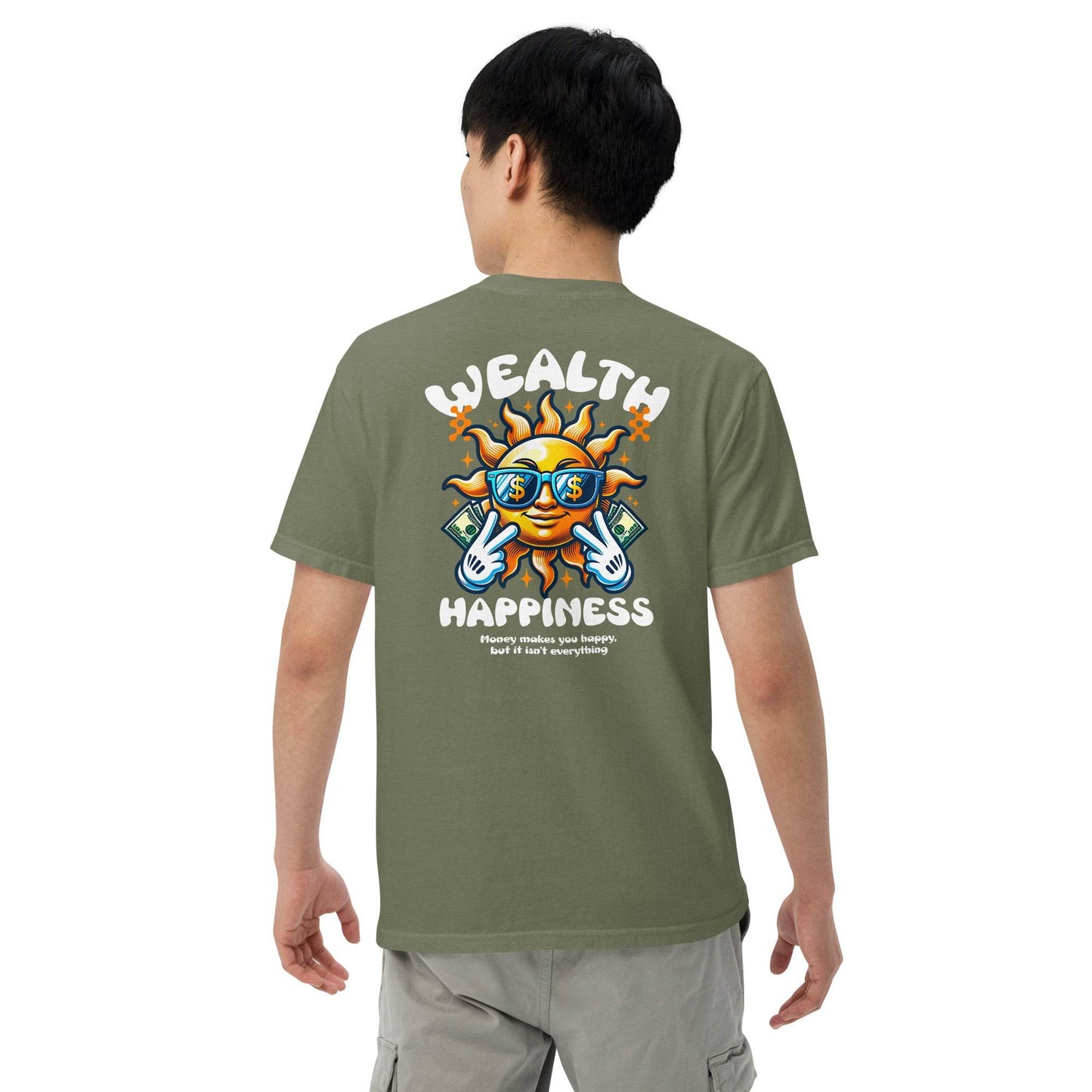 Wealth Happiness: Money isn't everything - Soft Thick Unisex T-shirt - Wear Grit