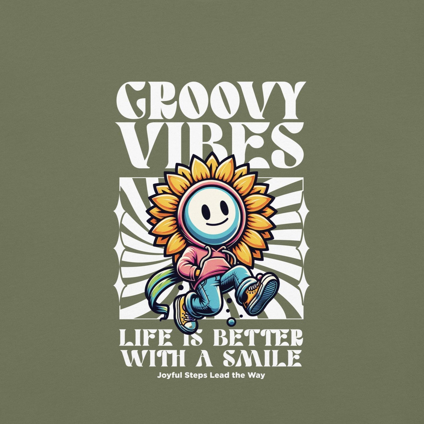 Groovy Vibes Graphic Tee – Life is Better with a Smile - Wear Grit