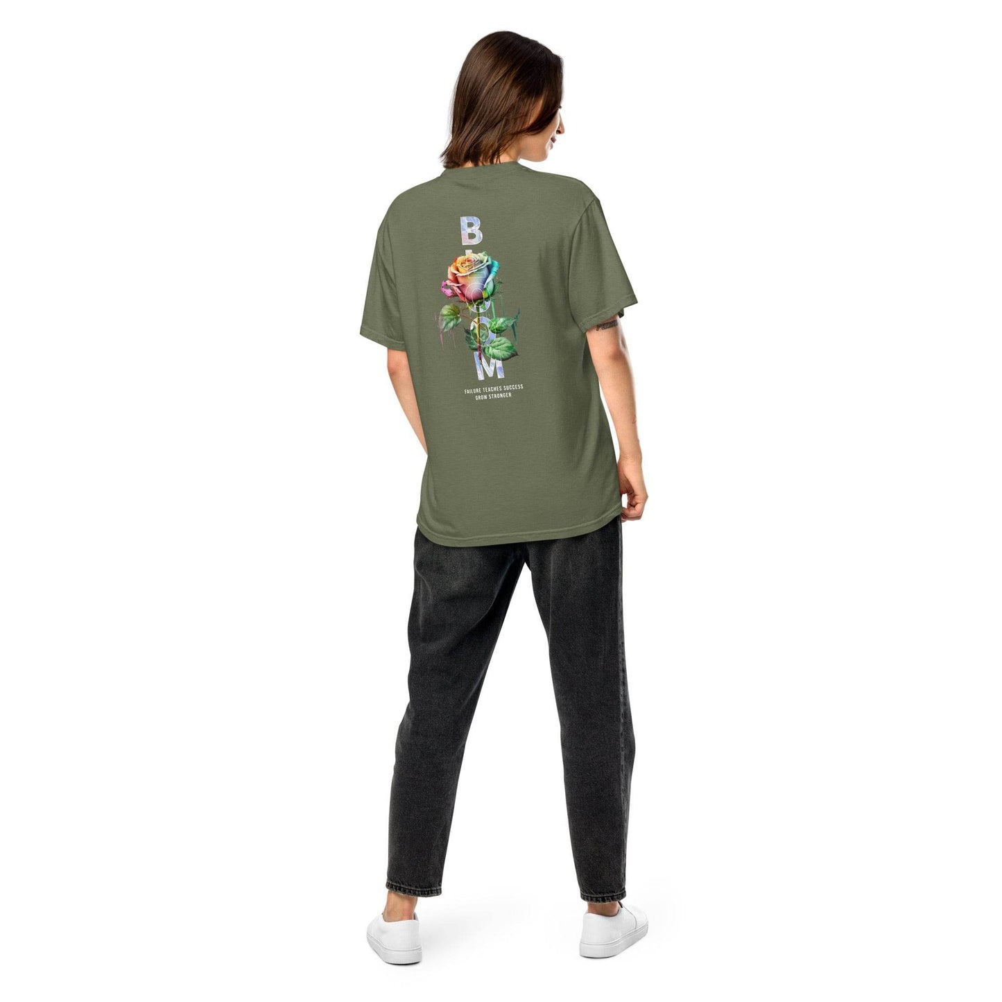 Bloom - Grow Stronger: Inspiring Comfort Tee - Wear Grit