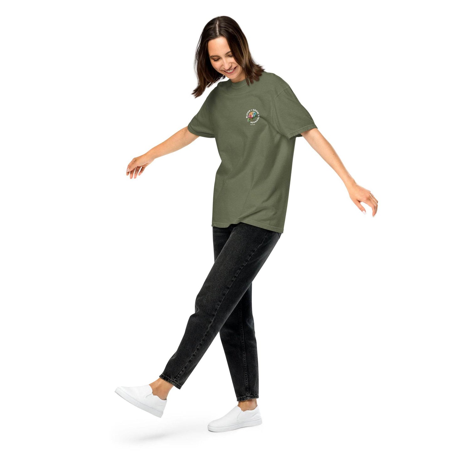 Bloom - Grow Stronger: Inspiring Comfort Tee - Wear Grit