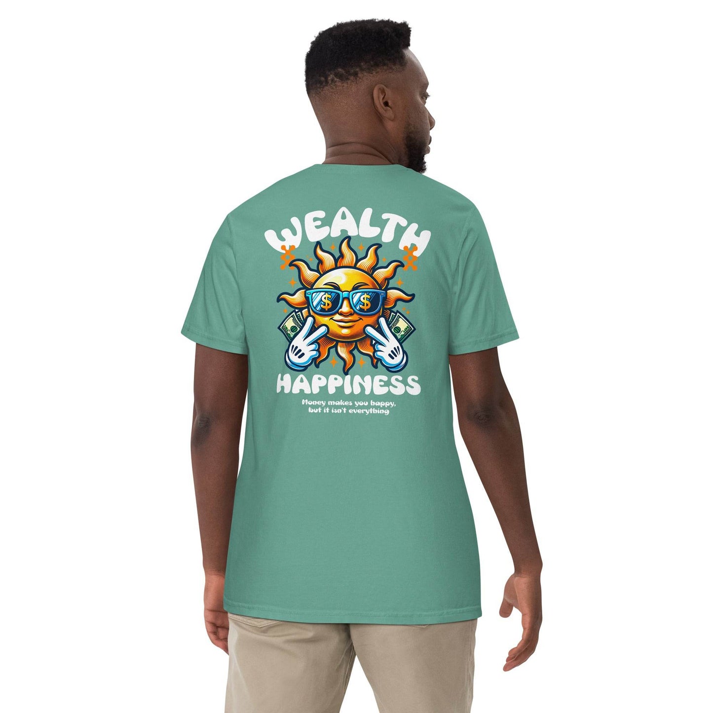Wealth Happiness: Money isn't everything - Soft Thick Unisex T-shirt - Wear Grit
