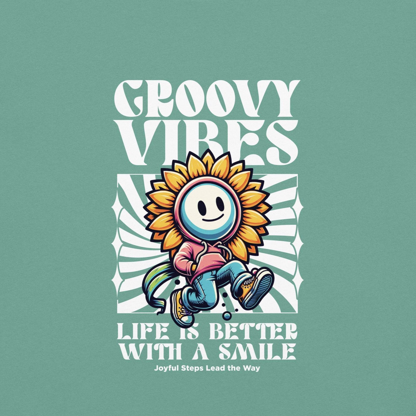 Groovy Vibes Graphic Tee – Life is Better with a Smile - Wear Grit