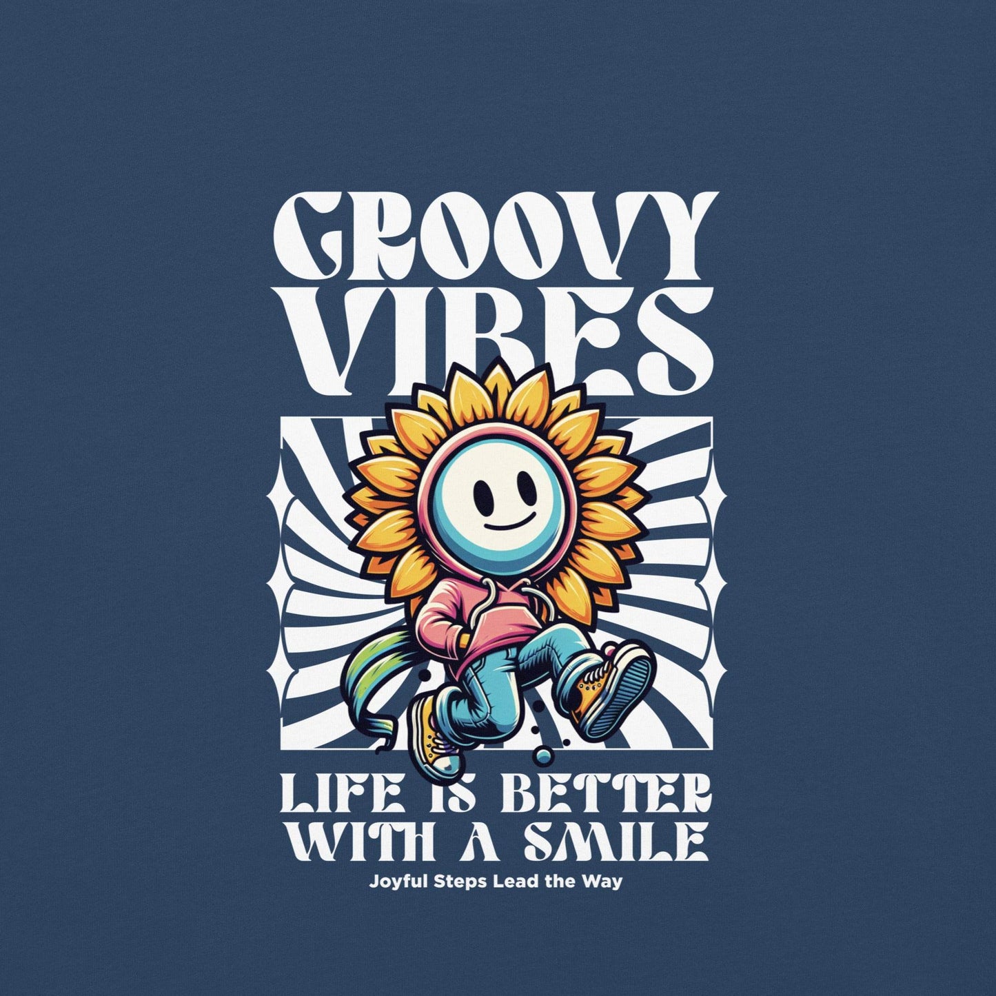 Groovy Vibes Graphic Tee – Life is Better with a Smile - Wear Grit