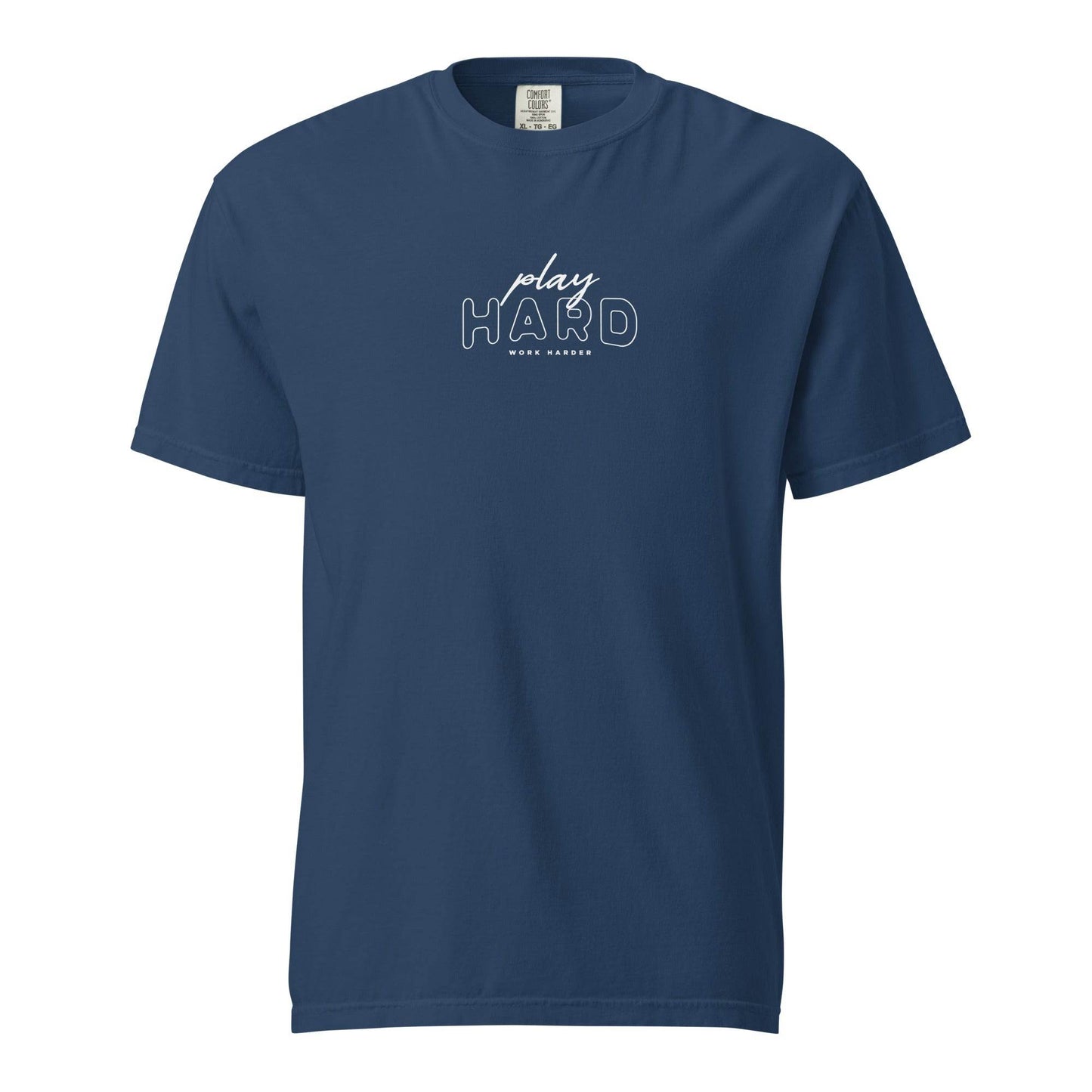 Trendy Grit Shirt – Play Hard, Work Harder Tee, bold affirmation shirt, true grit, grit mindset, motivational apparel | Wear Grit Clothing Brand