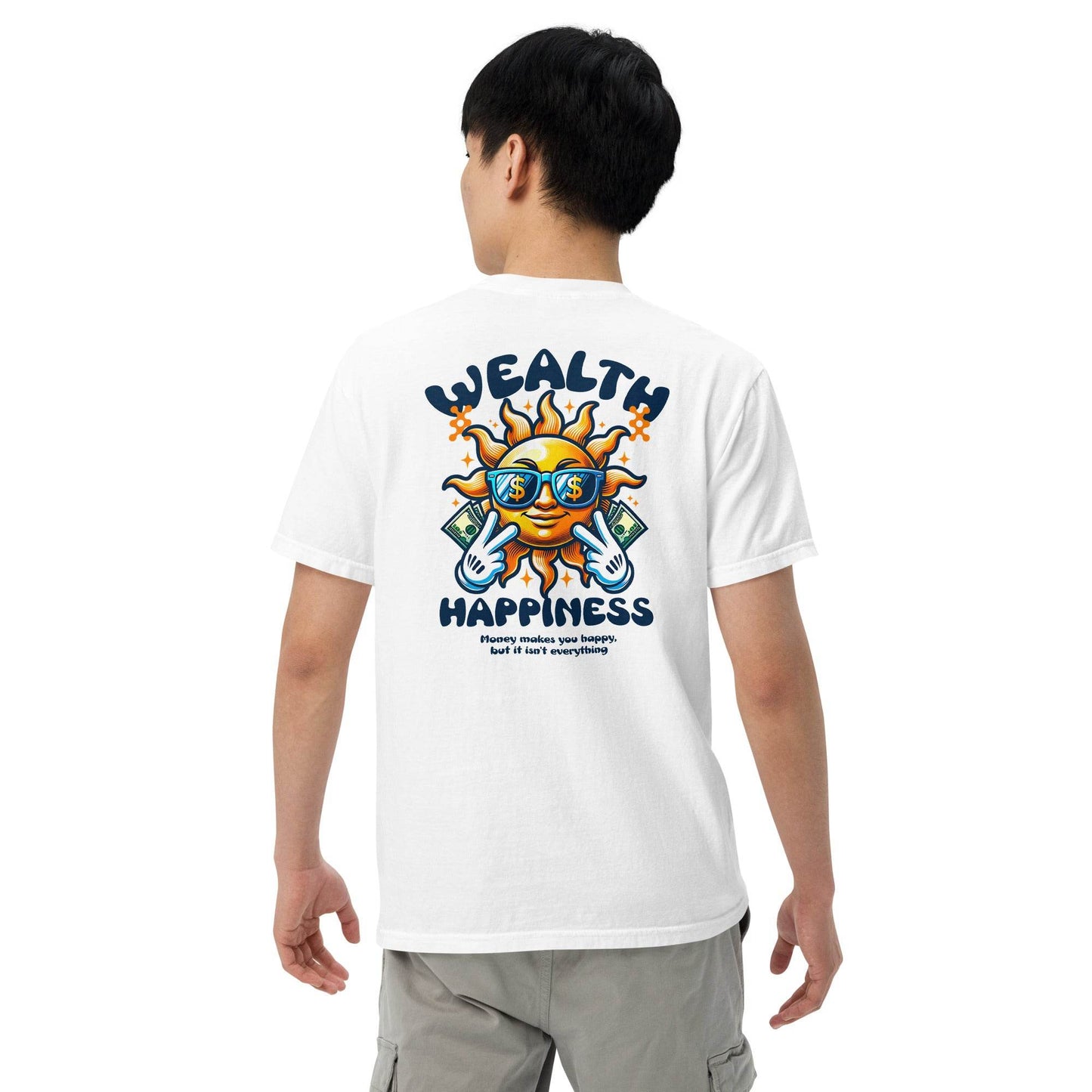 Wealth Happiness: Money isn't everything - Soft Thick Unisex T-shirt - Wear Grit