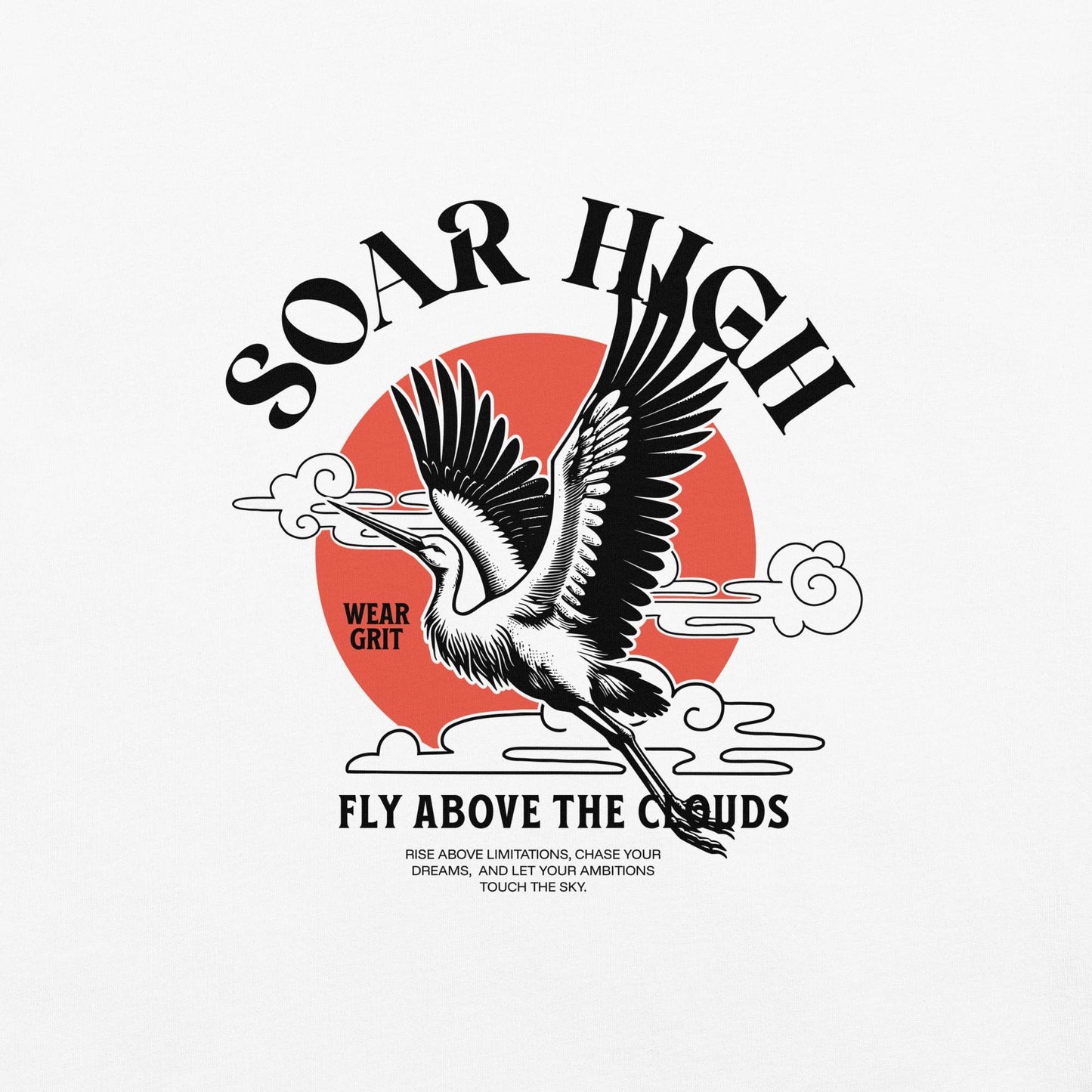 Soar High Above the Clouds - Soft Thick Graphic Tee - Wear Grit