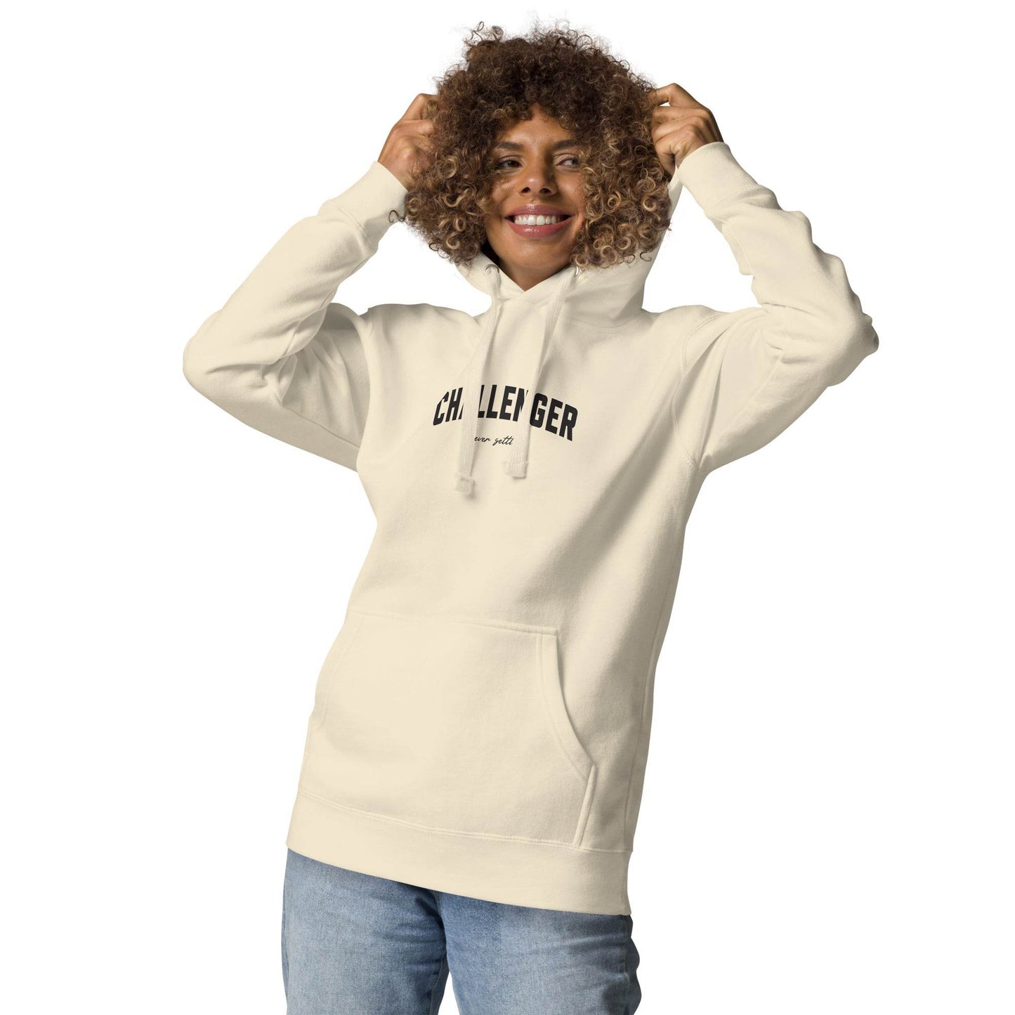Challenger Hoodie - Mindset Affirmation Apparel | resilience perseverance | grind shirt | true grit | Wear Grit Clothing brand