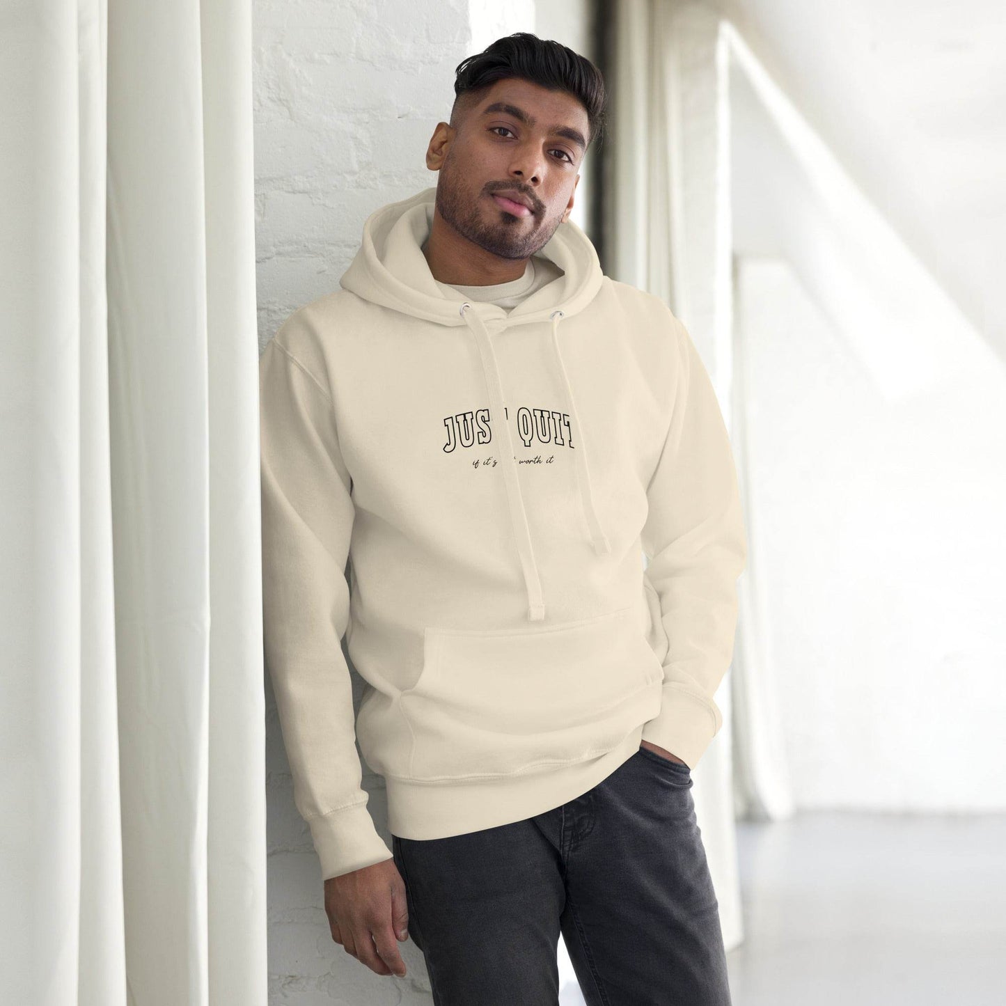 Just Quit - Unisex Comfort Hoodie - Wear Grit