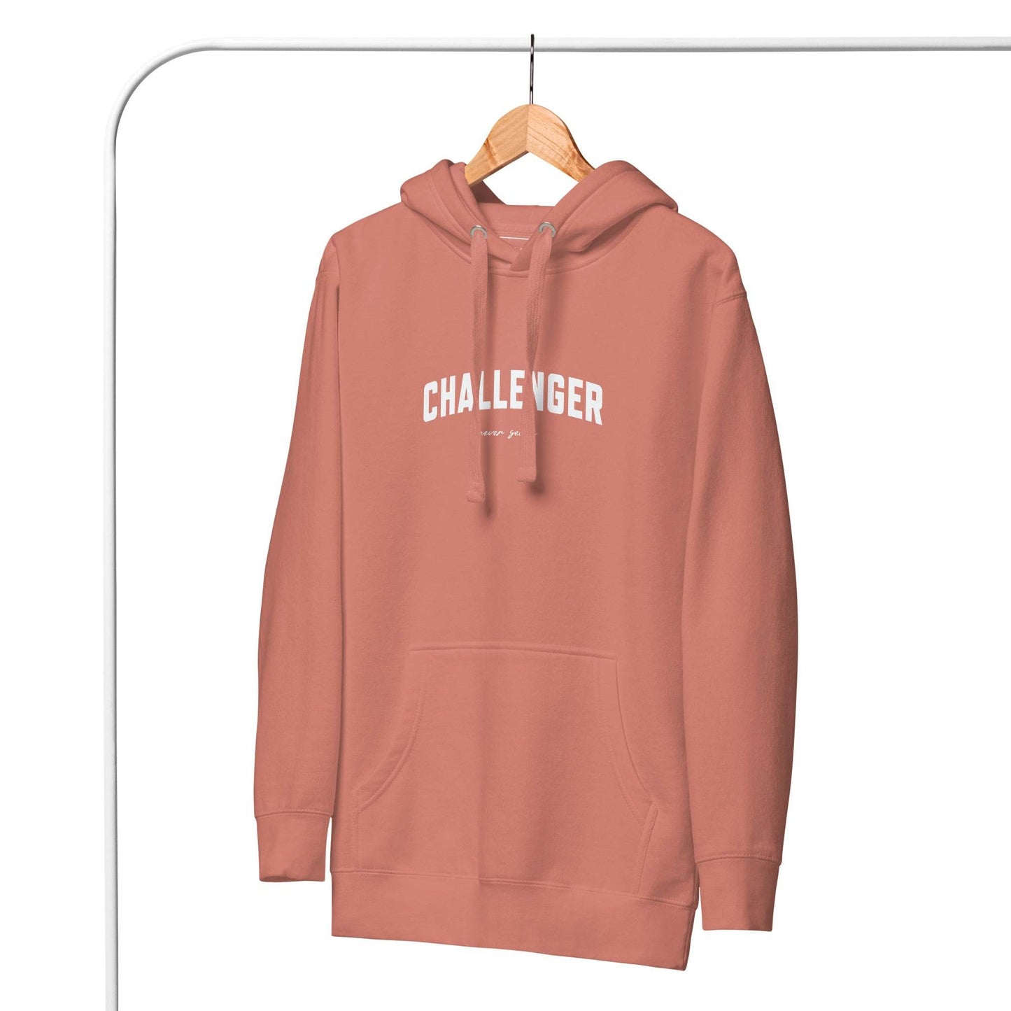 Challenger Hoodie - Mindset Affirmation Apparel | resilience perseverance | grind shirt | true grit | Wear Grit Clothing brand