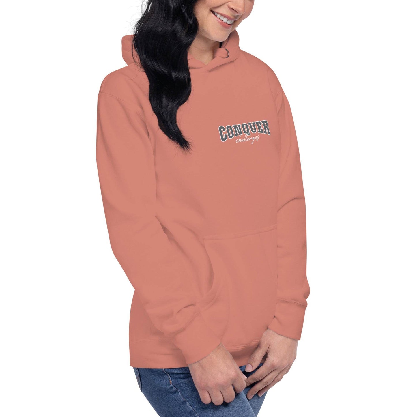 Conquer Challenges - Soft Comfort Hoodie - Wear Grit