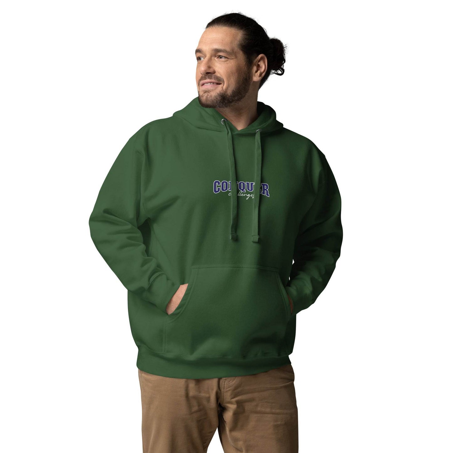 Conquer Challenges - Soft Comfort Hoodie - Wear Grit