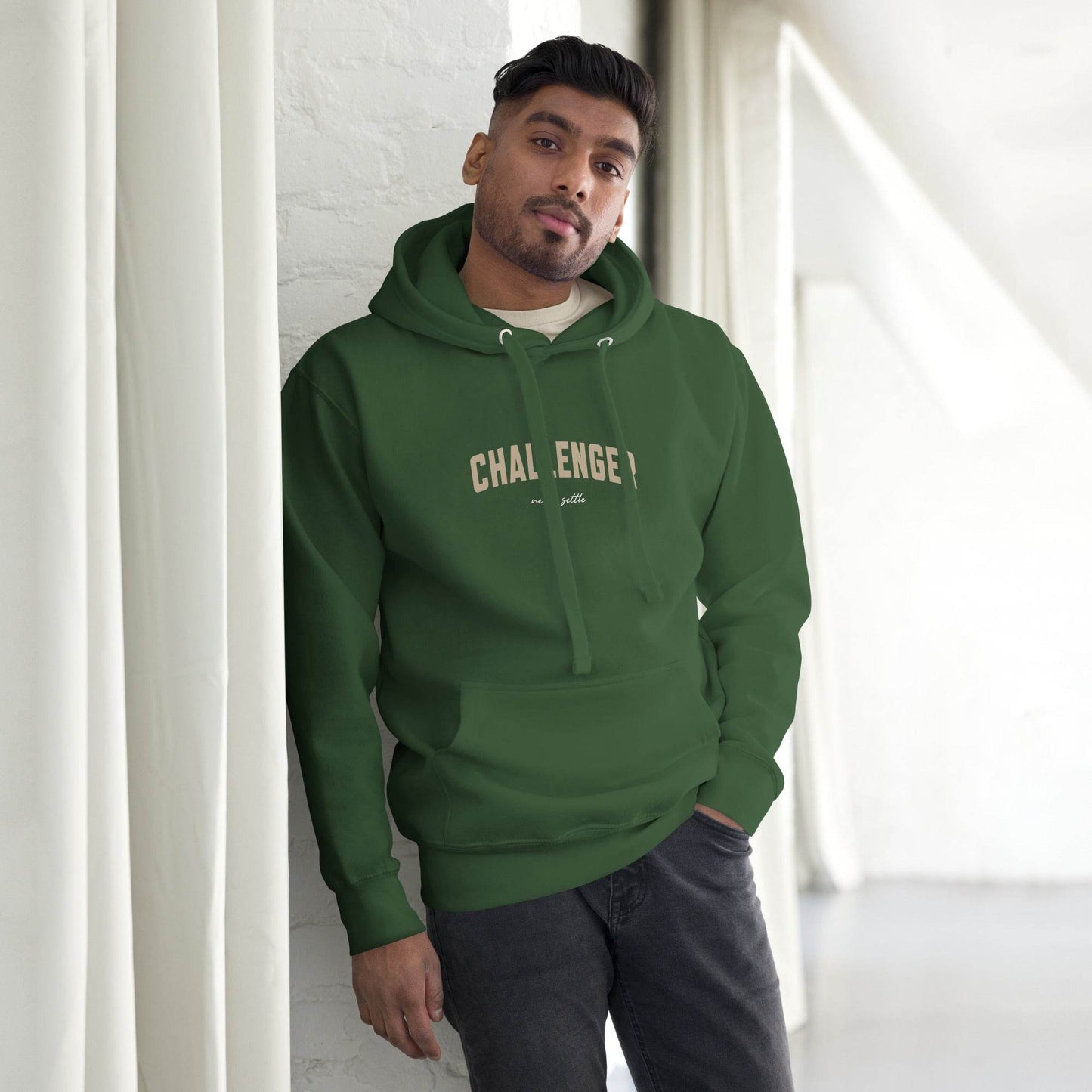 Challenger Hoodie - Mindset Affirmation Apparel | resilience perseverance | grind shirt | true grit | Wear Grit Clothing brand