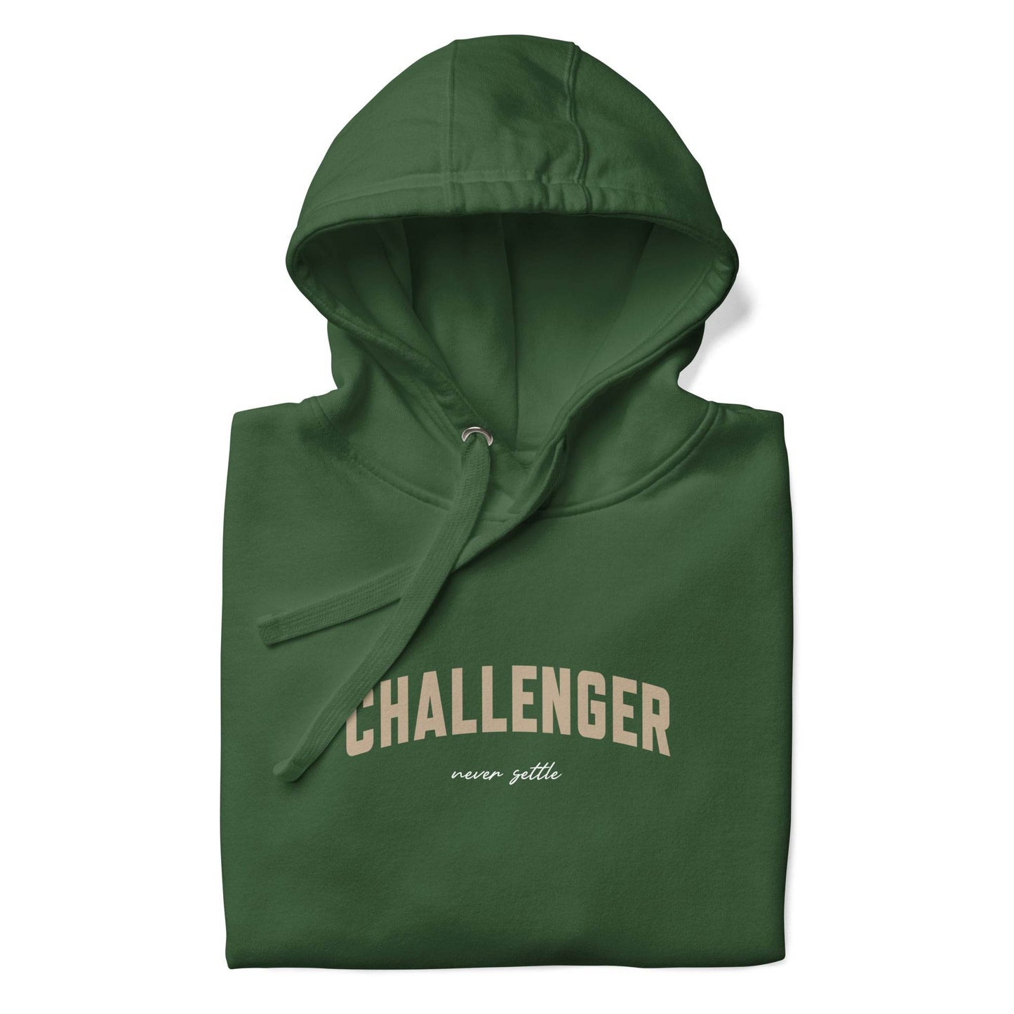 Challenger Hoodie - Mindset Affirmation Apparel | resilience perseverance | grind shirt | true grit | Wear Grit Clothing brand