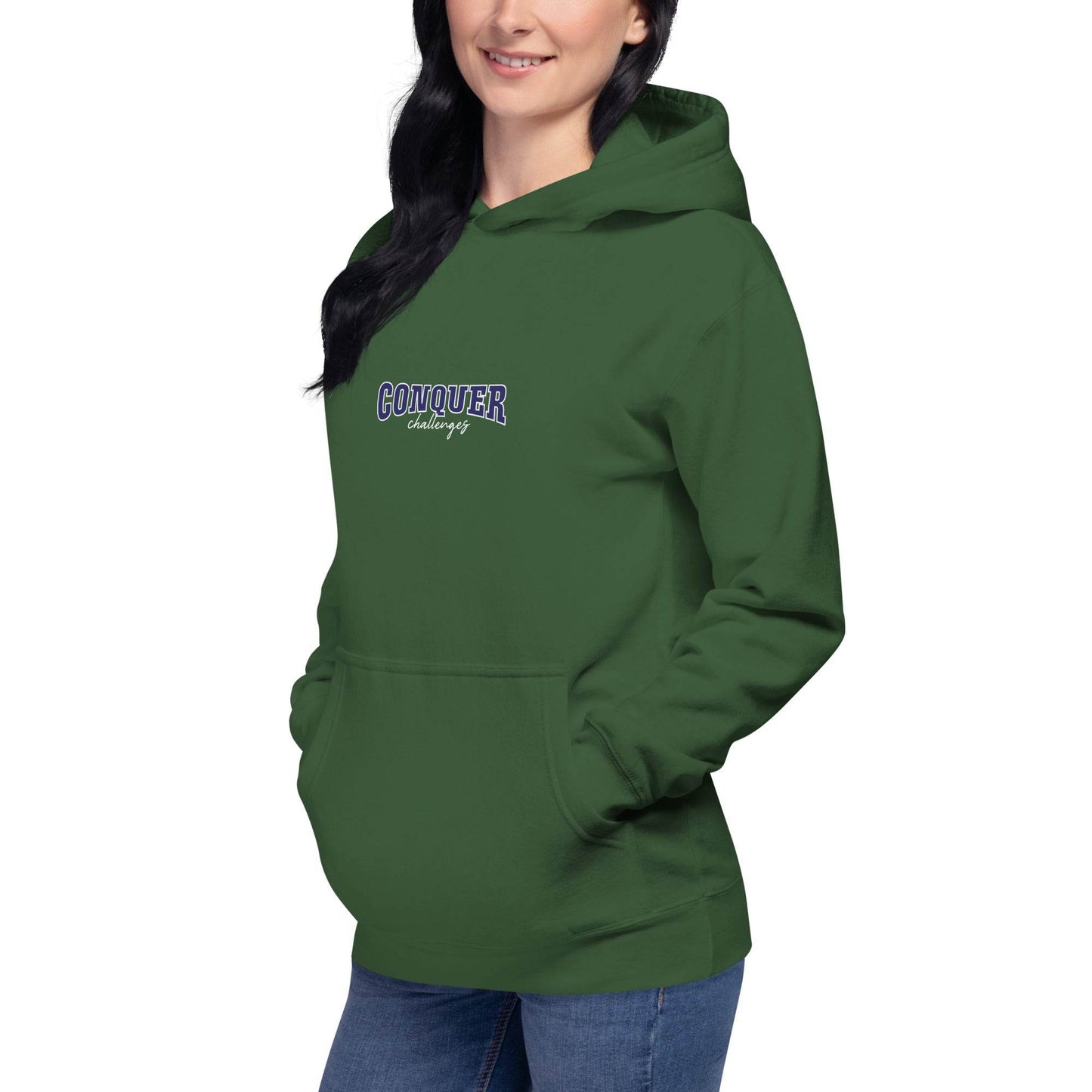 Conquer Challenges - Soft Comfort Hoodie - Wear Grit