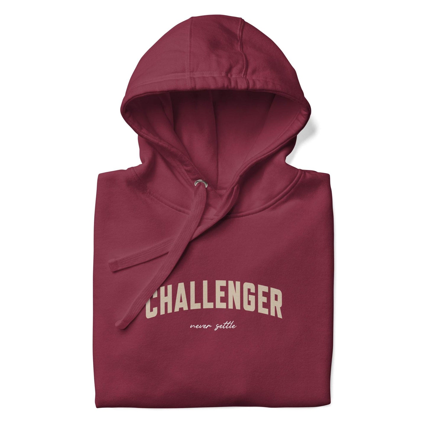 Challenger Hoodie - Mindset Affirmation Apparel | resilience perseverance | grind shirt | true grit | Wear Grit Clothing brand