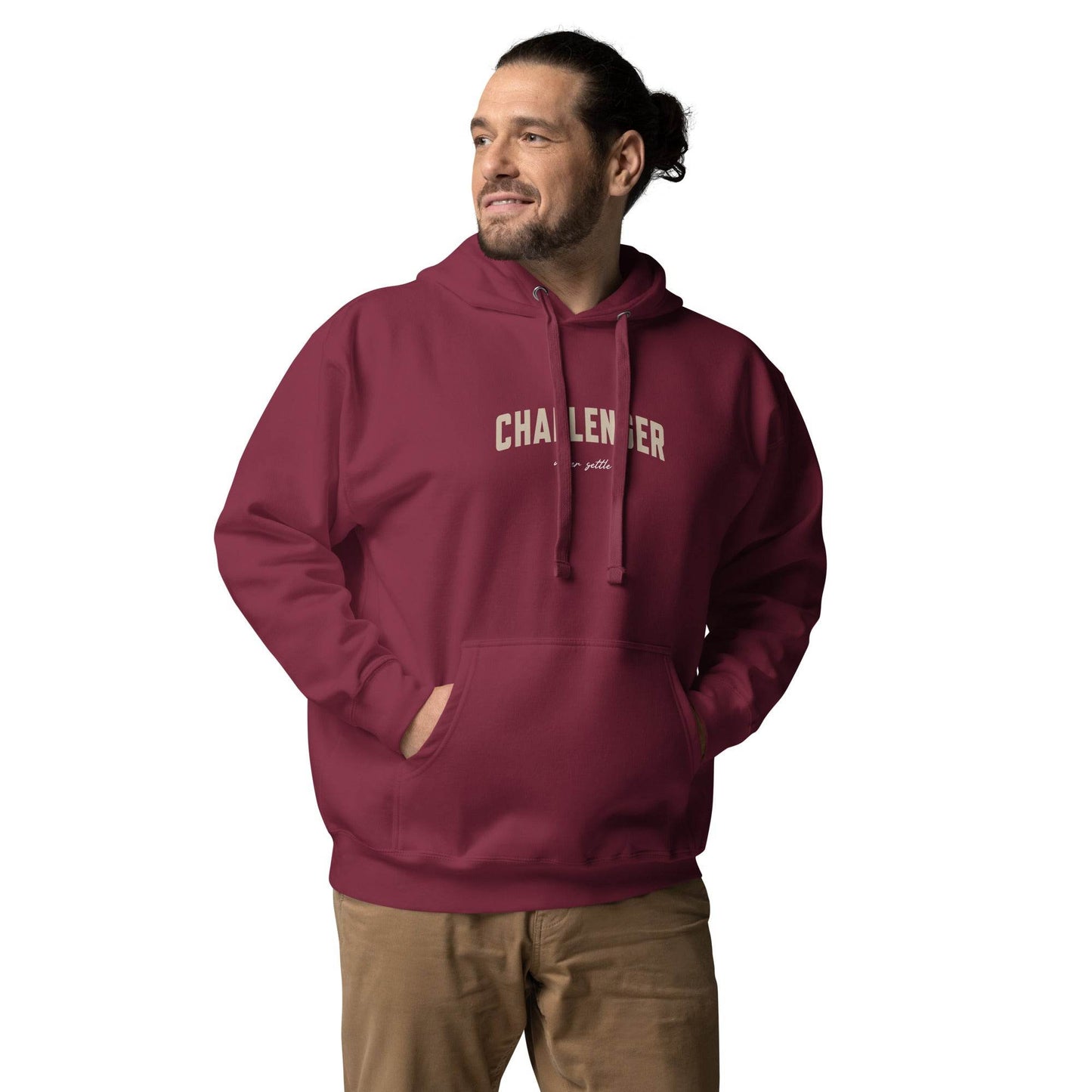 Challenger Hoodie - Mindset Affirmation Apparel | resilience perseverance | grind shirt | true grit | Wear Grit Clothing brand