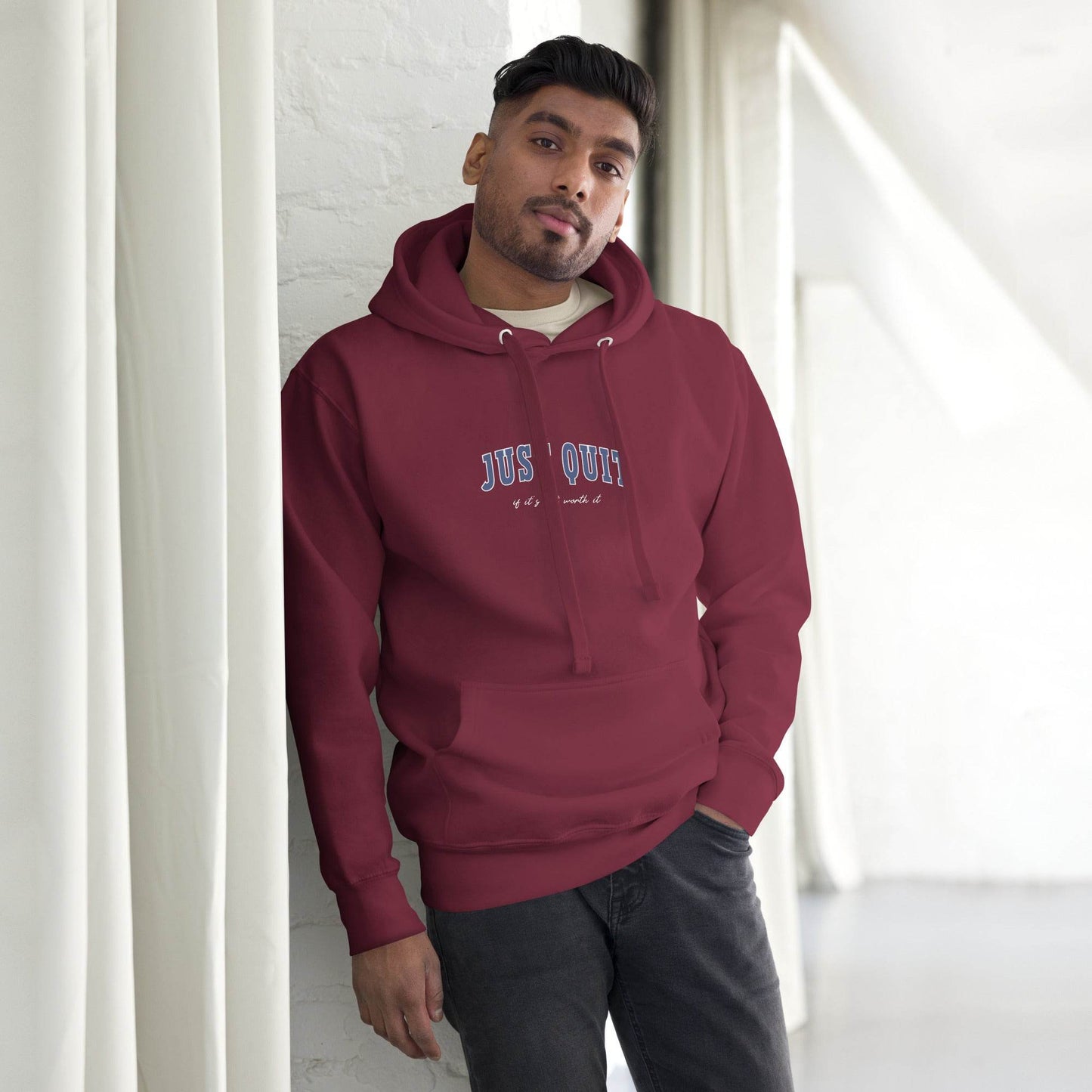 Just Quit - Unisex Comfort Hoodie - Wear Grit
