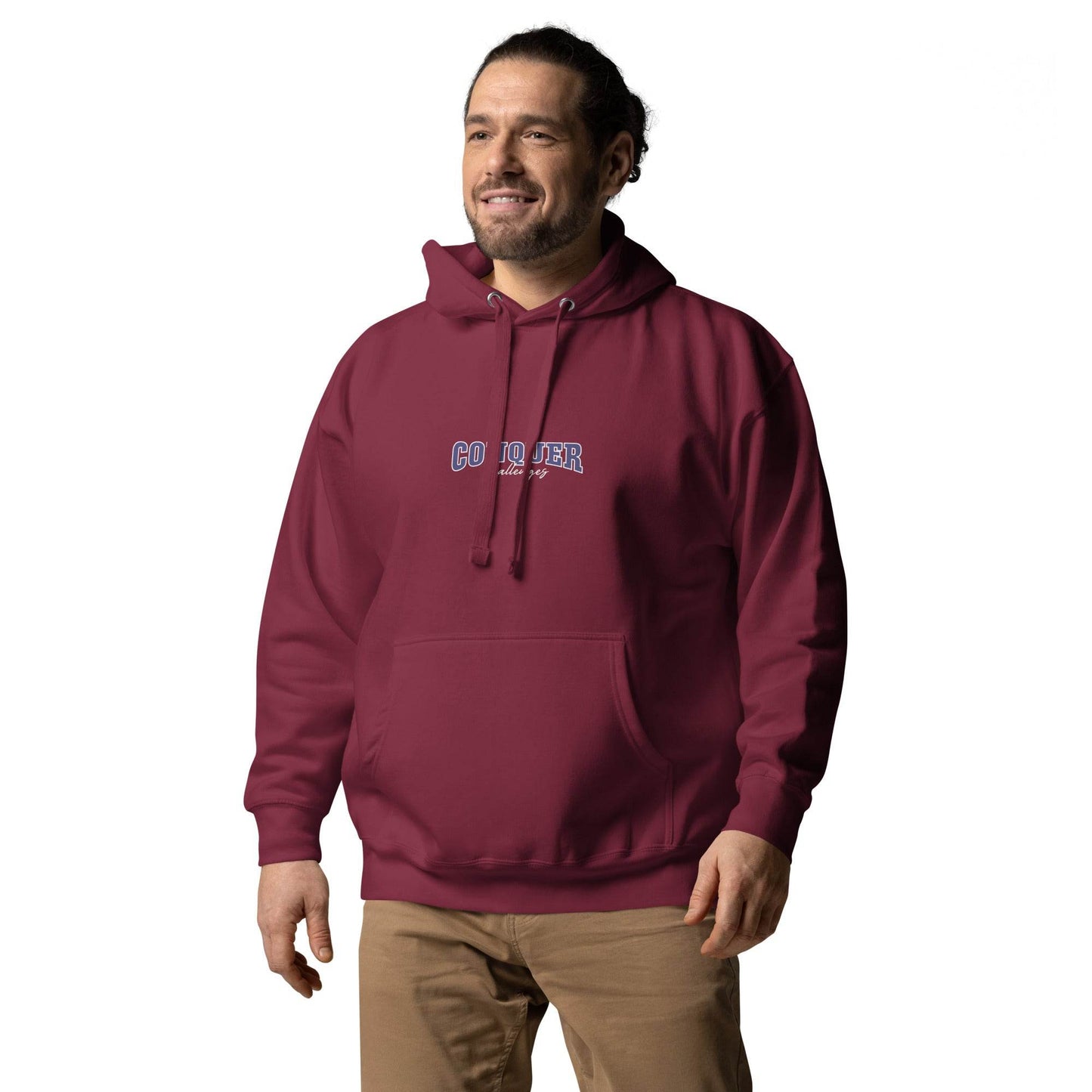 Conquer Challenges - Soft Comfort Hoodie - Wear Grit