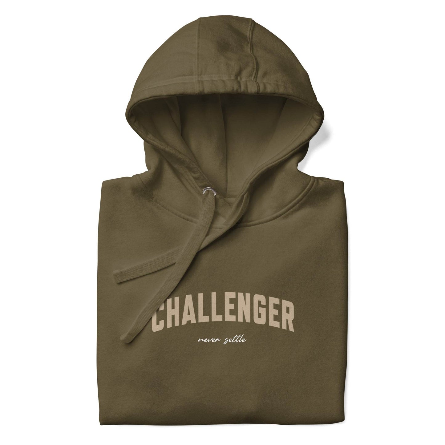 Challenger Hoodie - Mindset Affirmation Apparel | resilience perseverance | grind shirt | true grit | Wear Grit Clothing brand