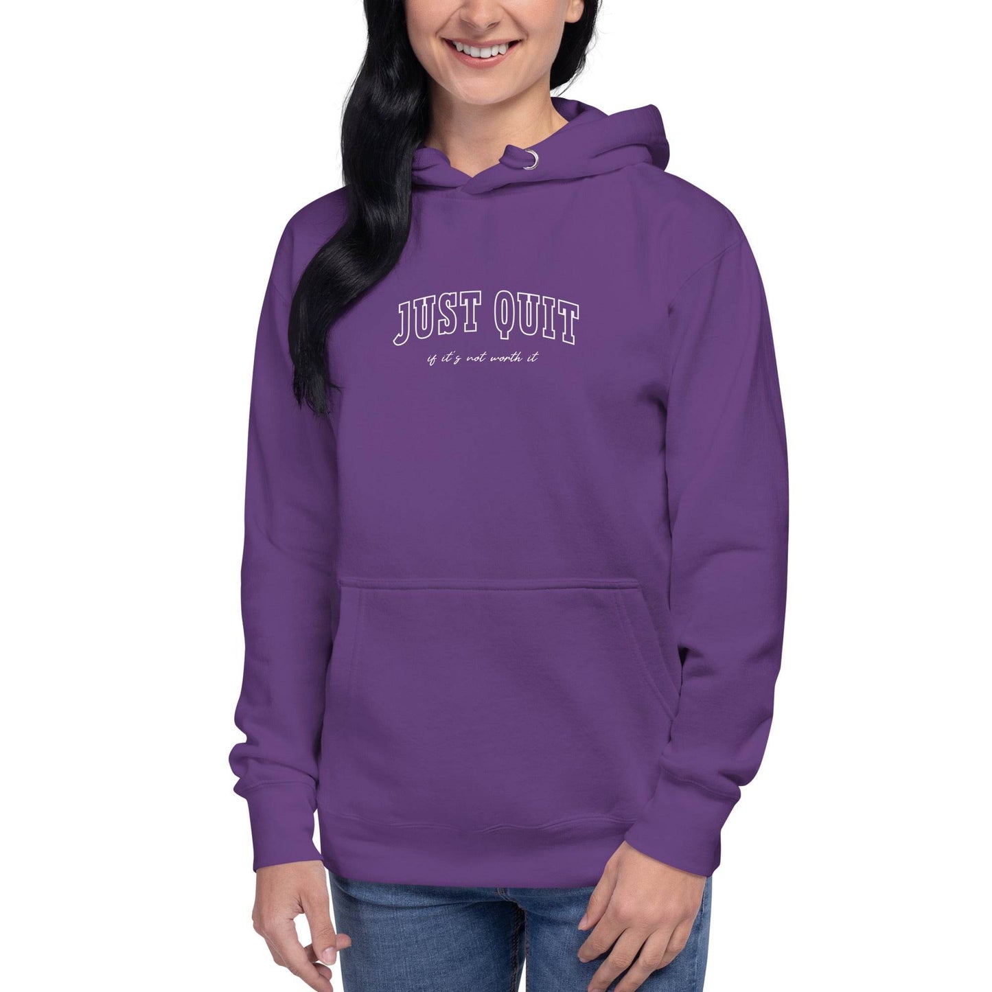 Just Quit - Unisex Comfort Hoodie - Wear Grit