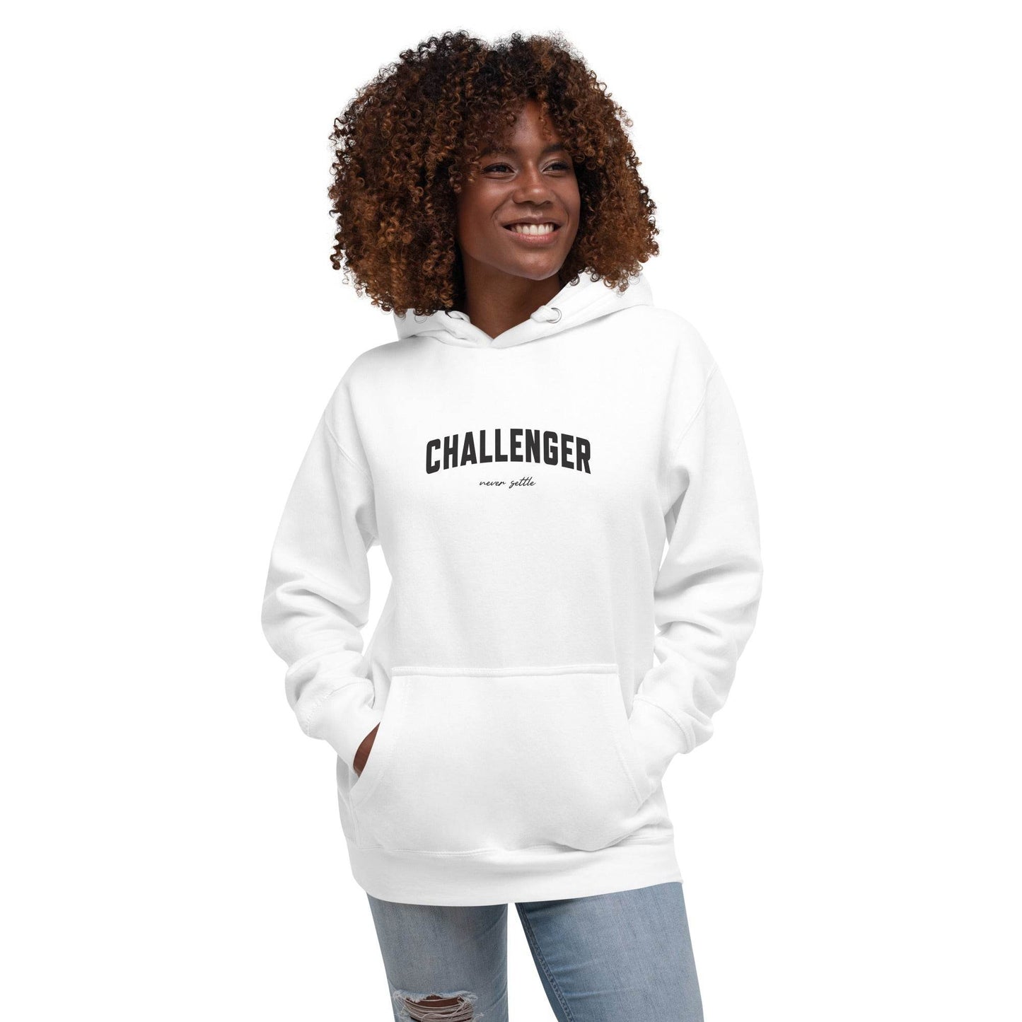 Challenger Hoodie - Mindset Affirmation Apparel | resilience perseverance | grind shirt | true grit | Wear Grit Clothing brand